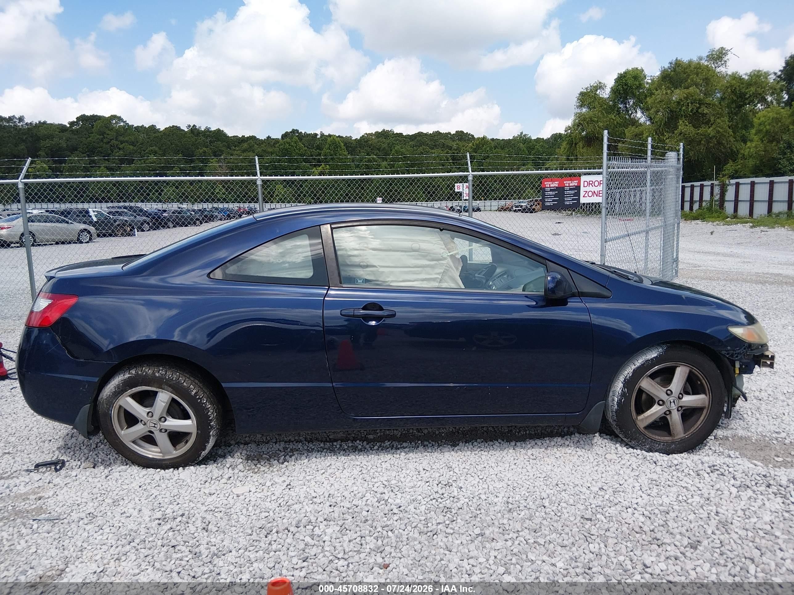 2009 Honda Civic Lx Blue vin: 2HGFG12609H540973