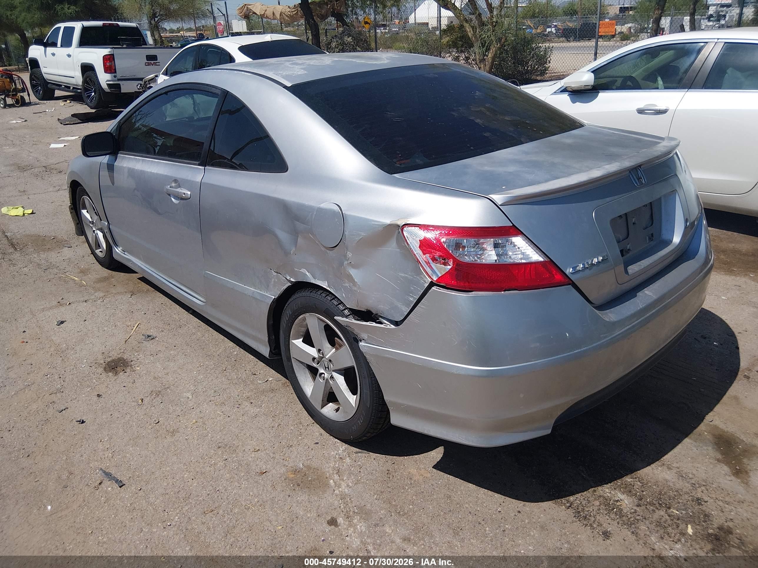2006 Honda Civic Lx Silver vin: 2HGFG12616H000771