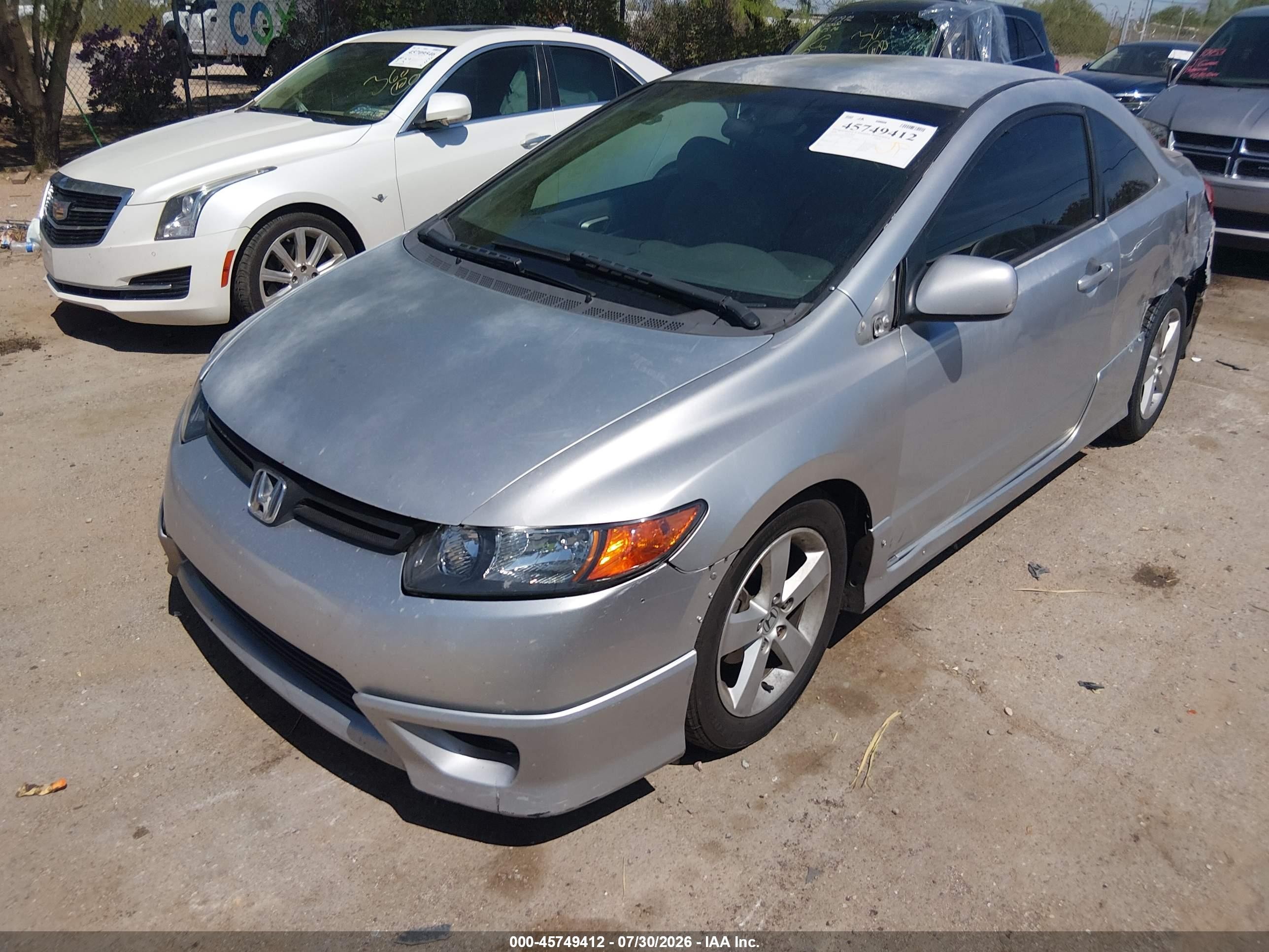 2006 Honda Civic Lx Silver vin: 2HGFG12616H000771