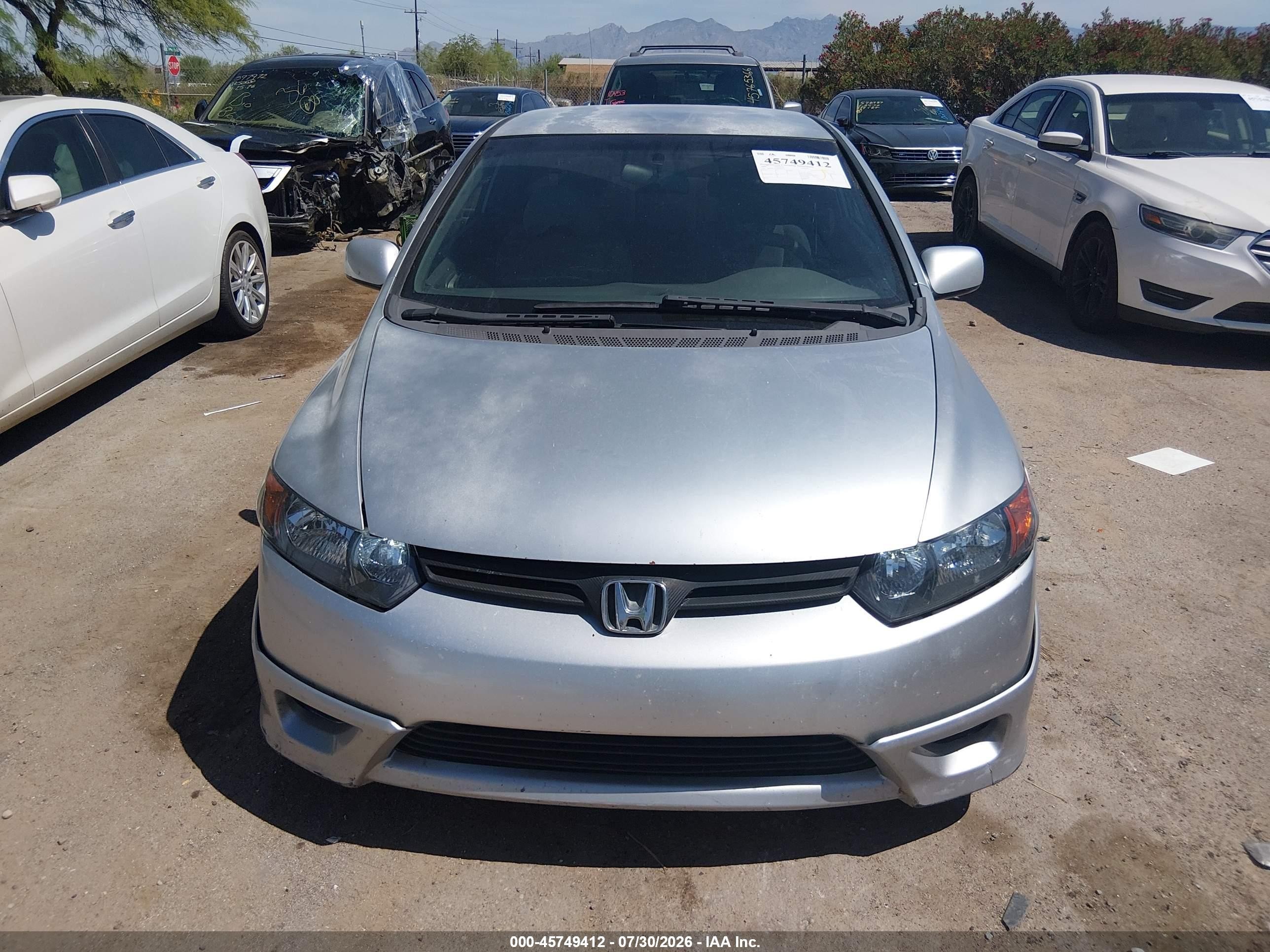 2006 Honda Civic Lx Silver vin: 2HGFG12616H000771