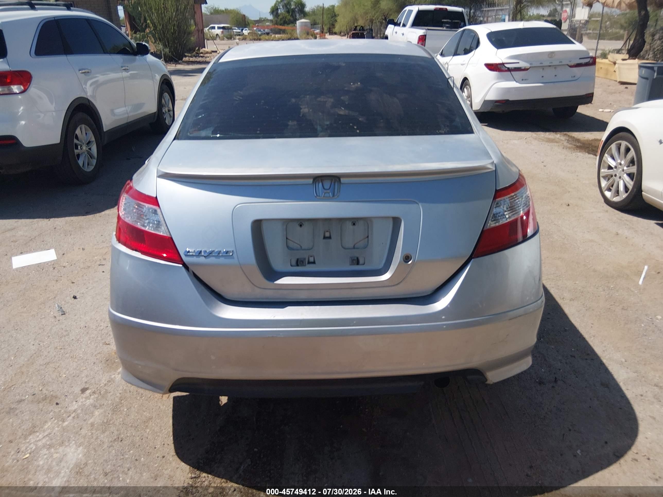 2006 Honda Civic Lx Silver vin: 2HGFG12616H000771