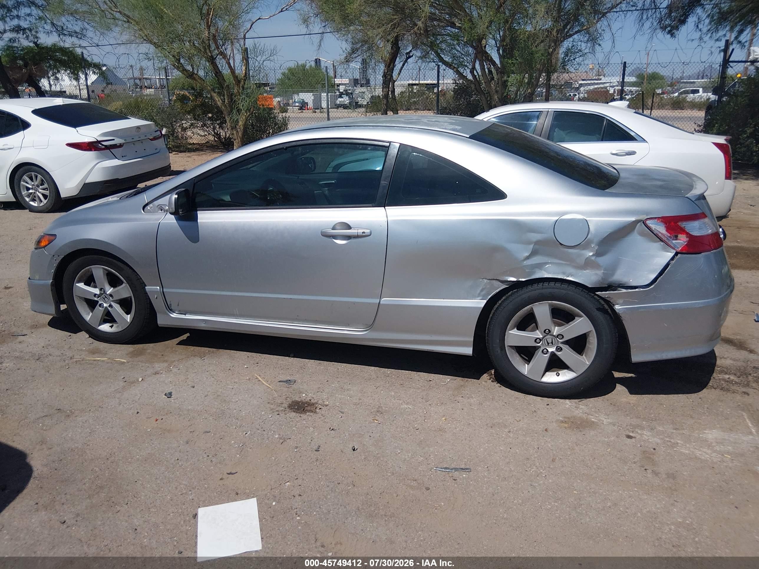 2006 Honda Civic Lx Silver vin: 2HGFG12616H000771
