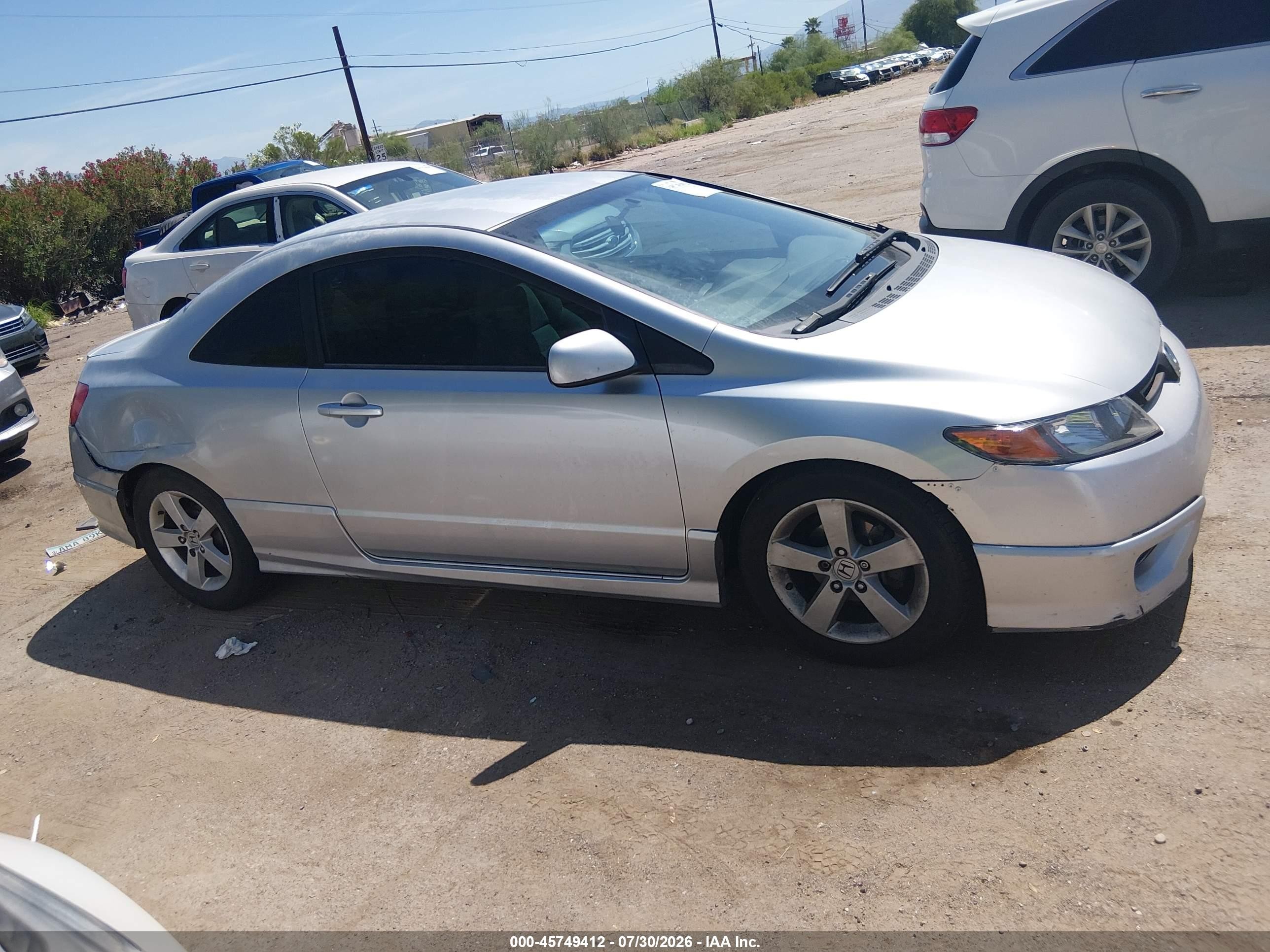 2006 Honda Civic Lx Silver vin: 2HGFG12616H000771