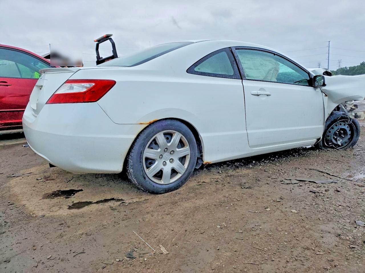 2006 Honda Civic Lx Белый vin: 2HGFG12616H500512