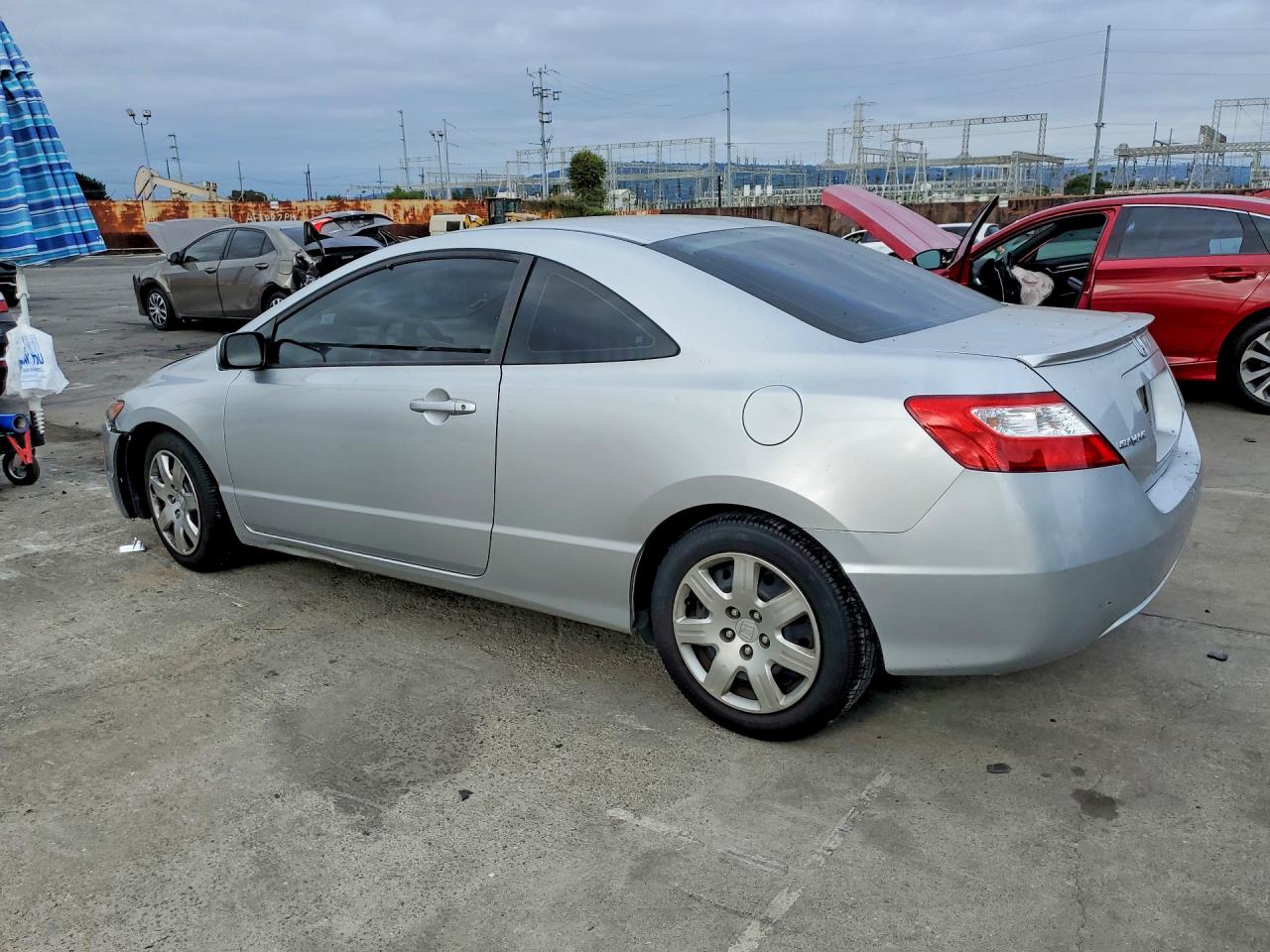 2006 Honda Civic Lx Silver vin: 2HGFG12616H535244