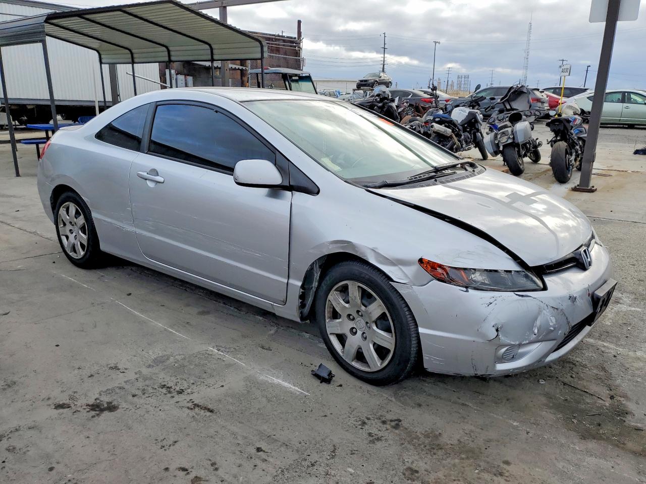 2006 Honda Civic Lx Silver vin: 2HGFG12616H535244