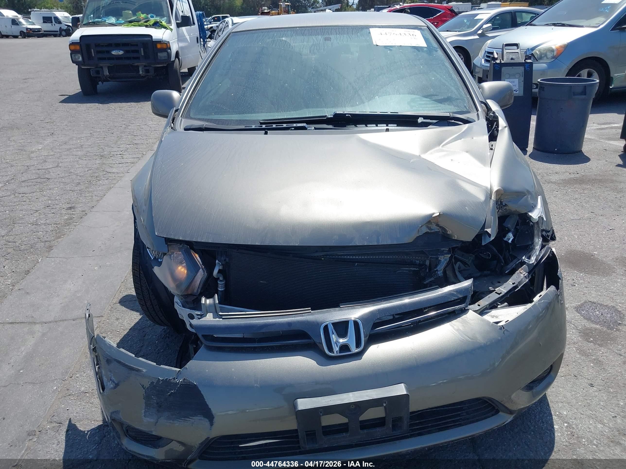 2006 Honda Civic Lx Gray vin: 2HGFG12616H553078