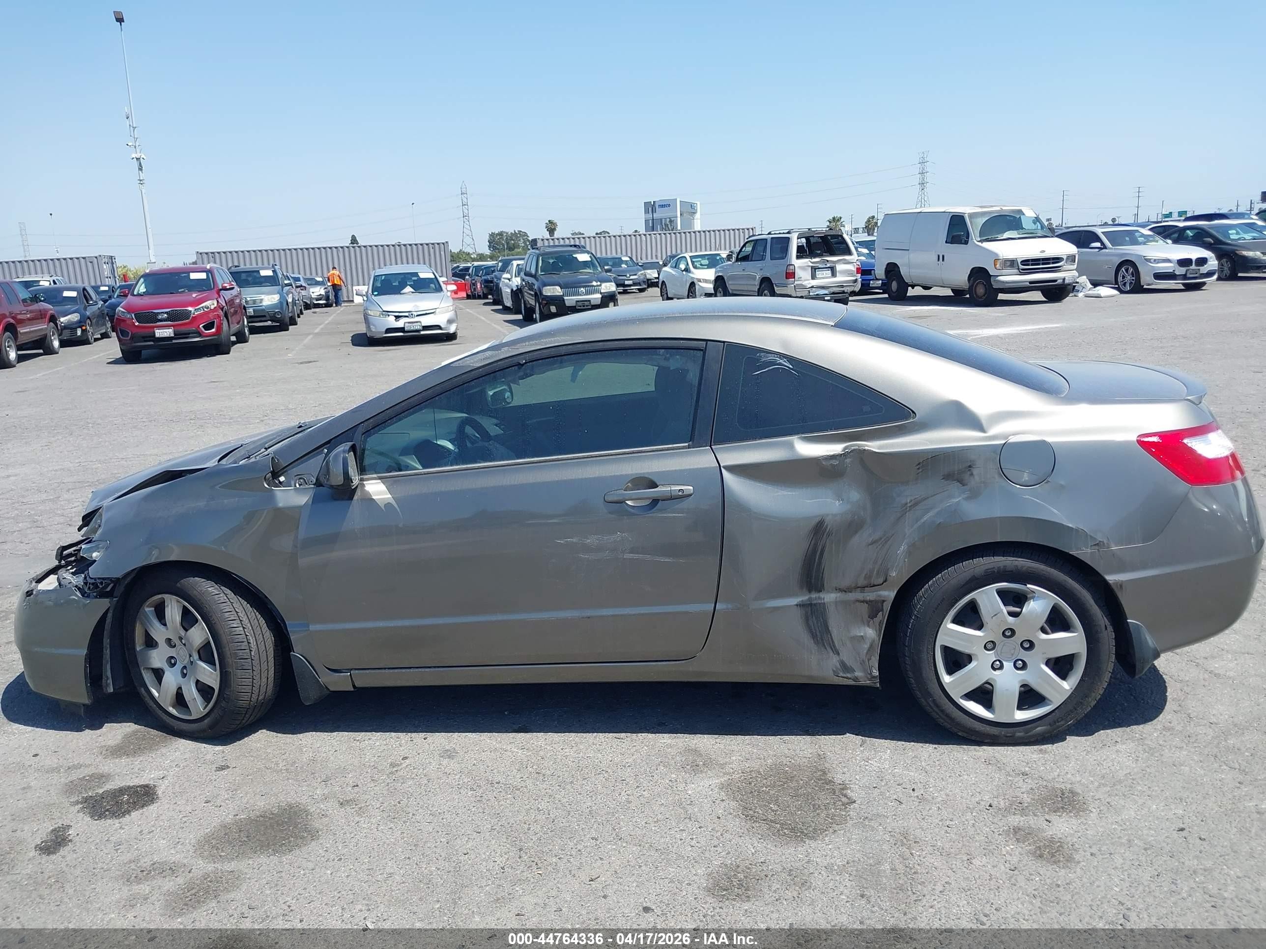 2006 Honda Civic Lx Gray vin: 2HGFG12616H553078