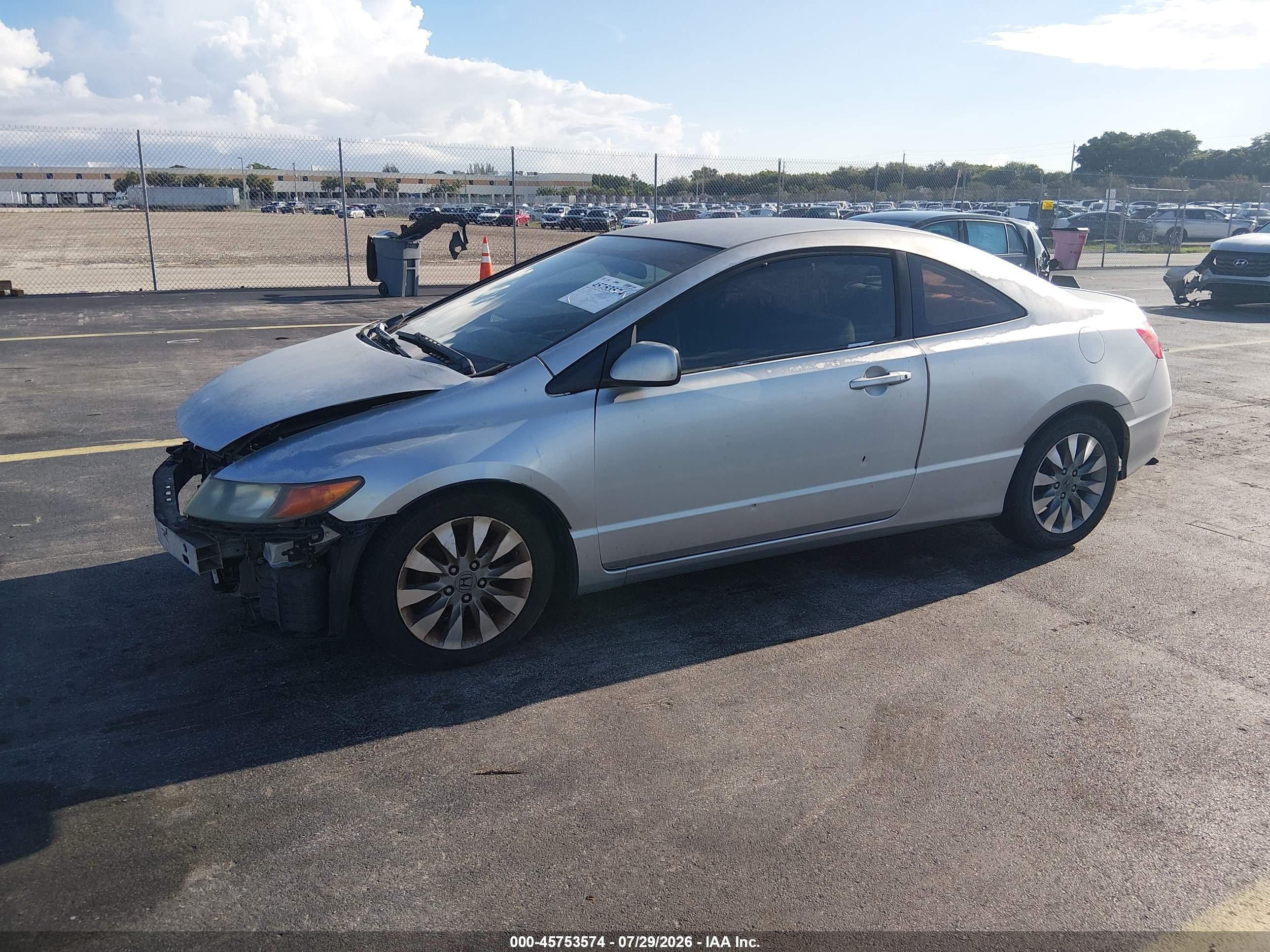 2006 Honda Civic Lx Gray vin: 2HGFG12616H576909
