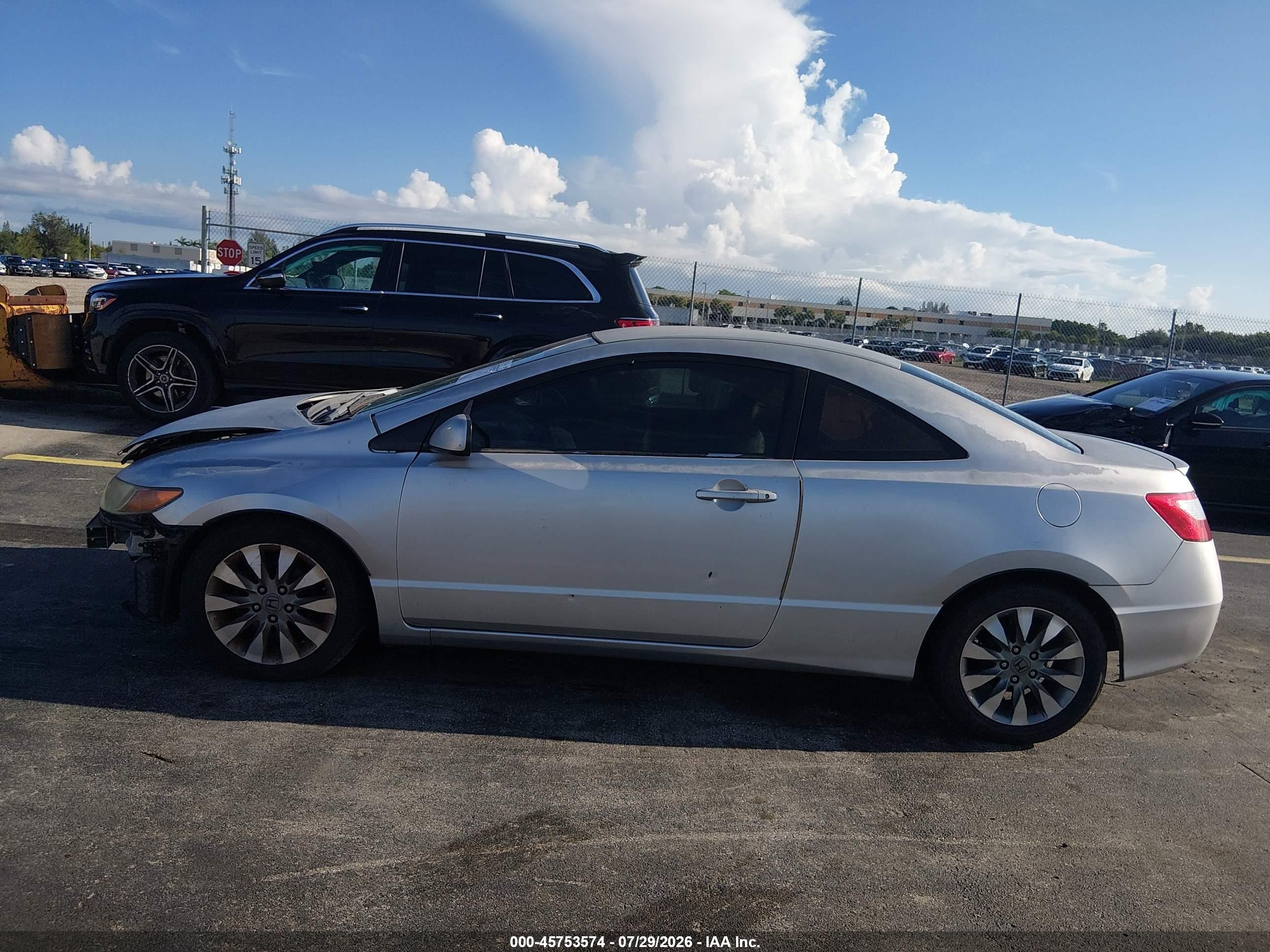 2006 Honda Civic Lx Gray vin: 2HGFG12616H576909