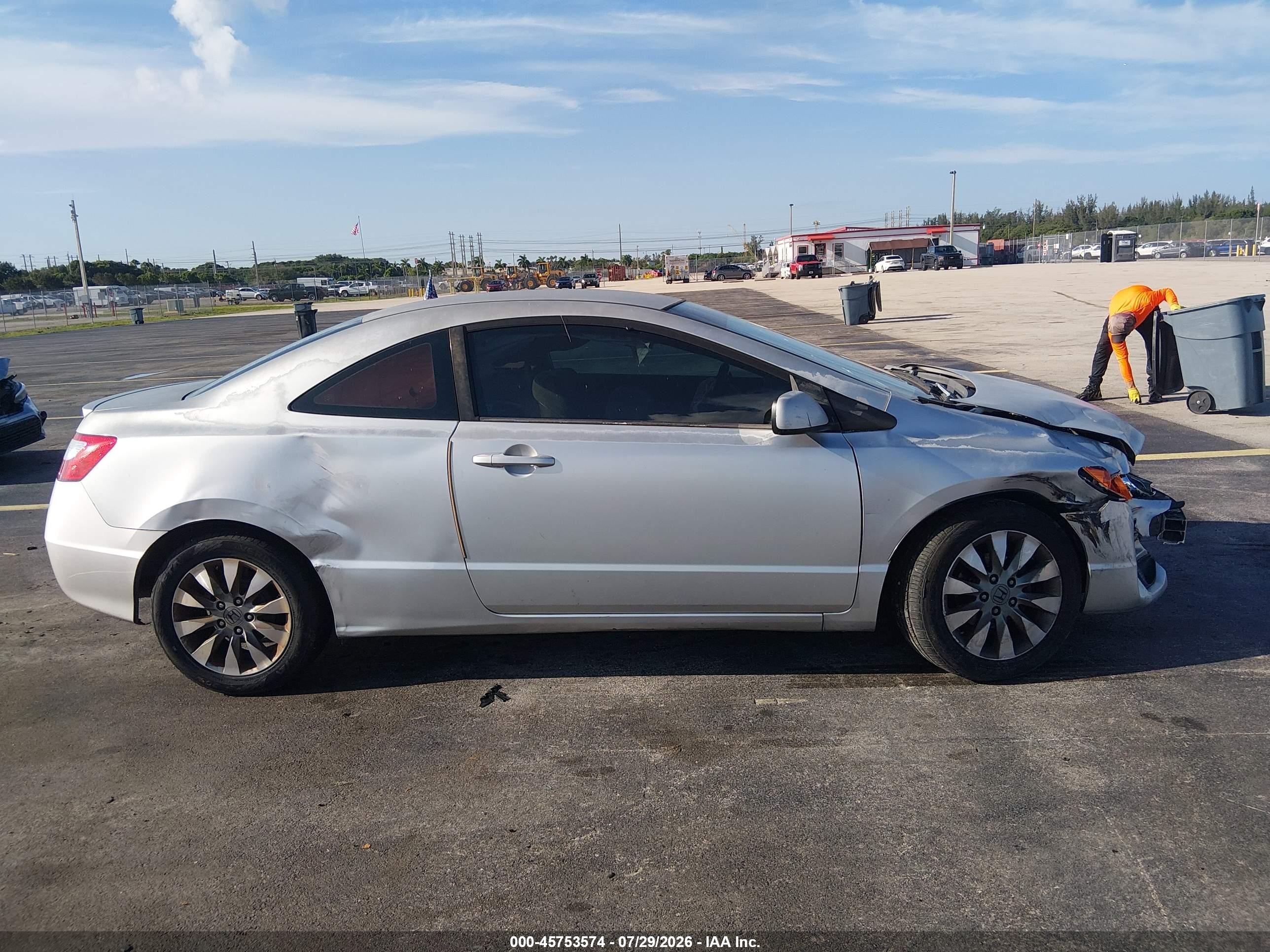 2006 Honda Civic Lx Gray vin: 2HGFG12616H576909