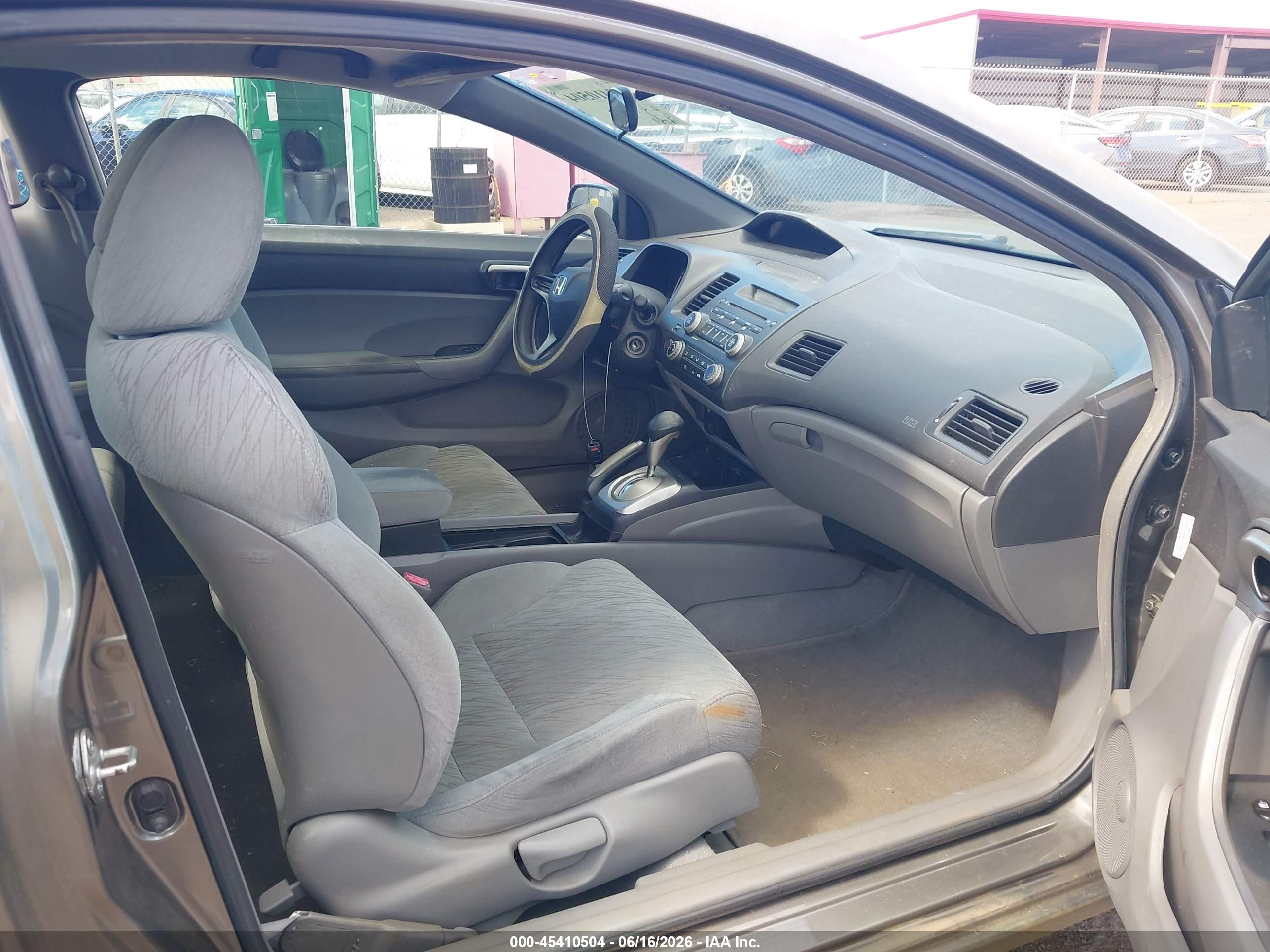 2007 Honda Civic Lx Gray vin: 2HGFG12617H510197