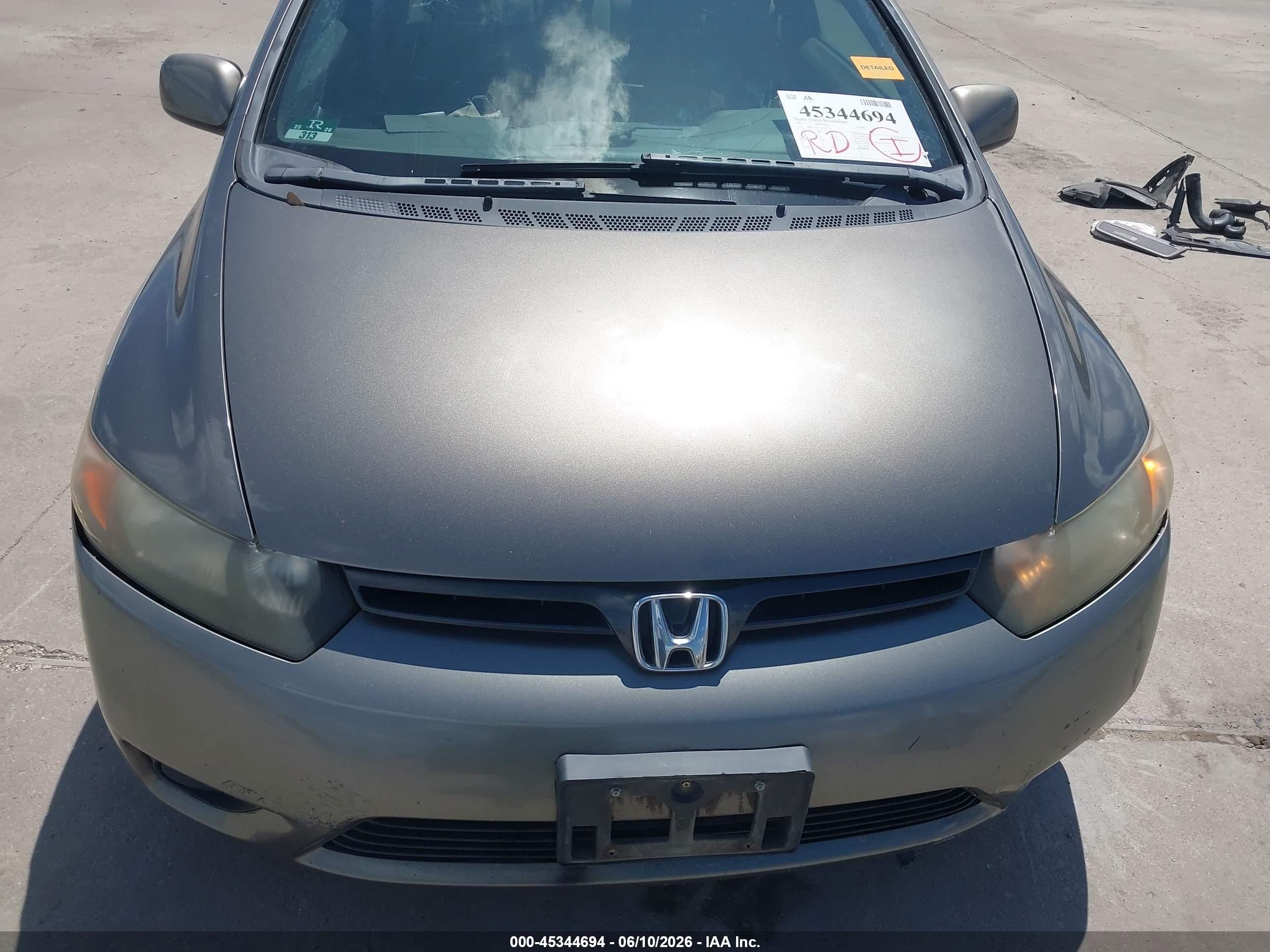2007 Honda Civic Lx Pewter vin: 2HGFG12617H551722
