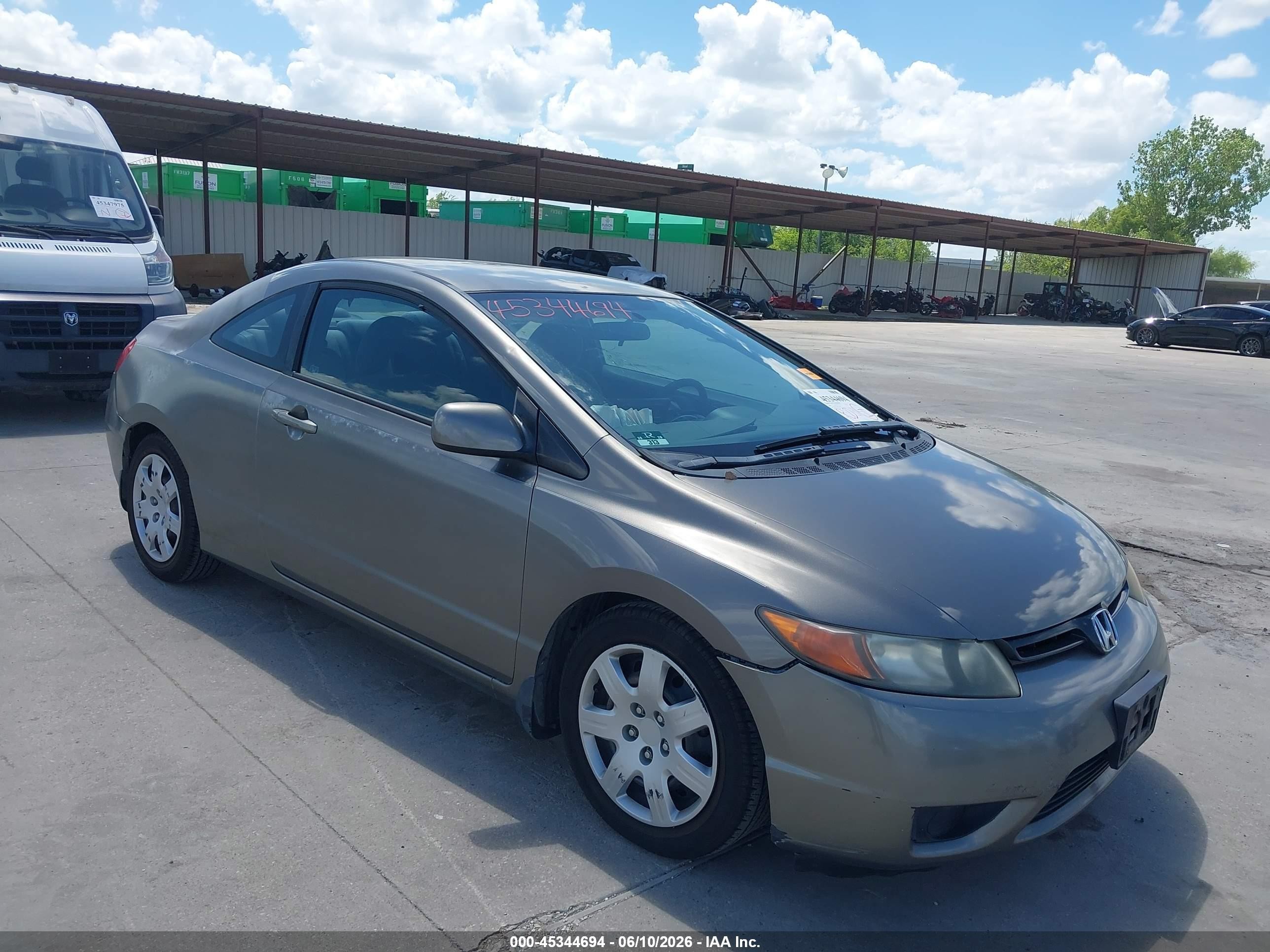 2007 Honda Civic Lx Pewter vin: 2HGFG12617H551722