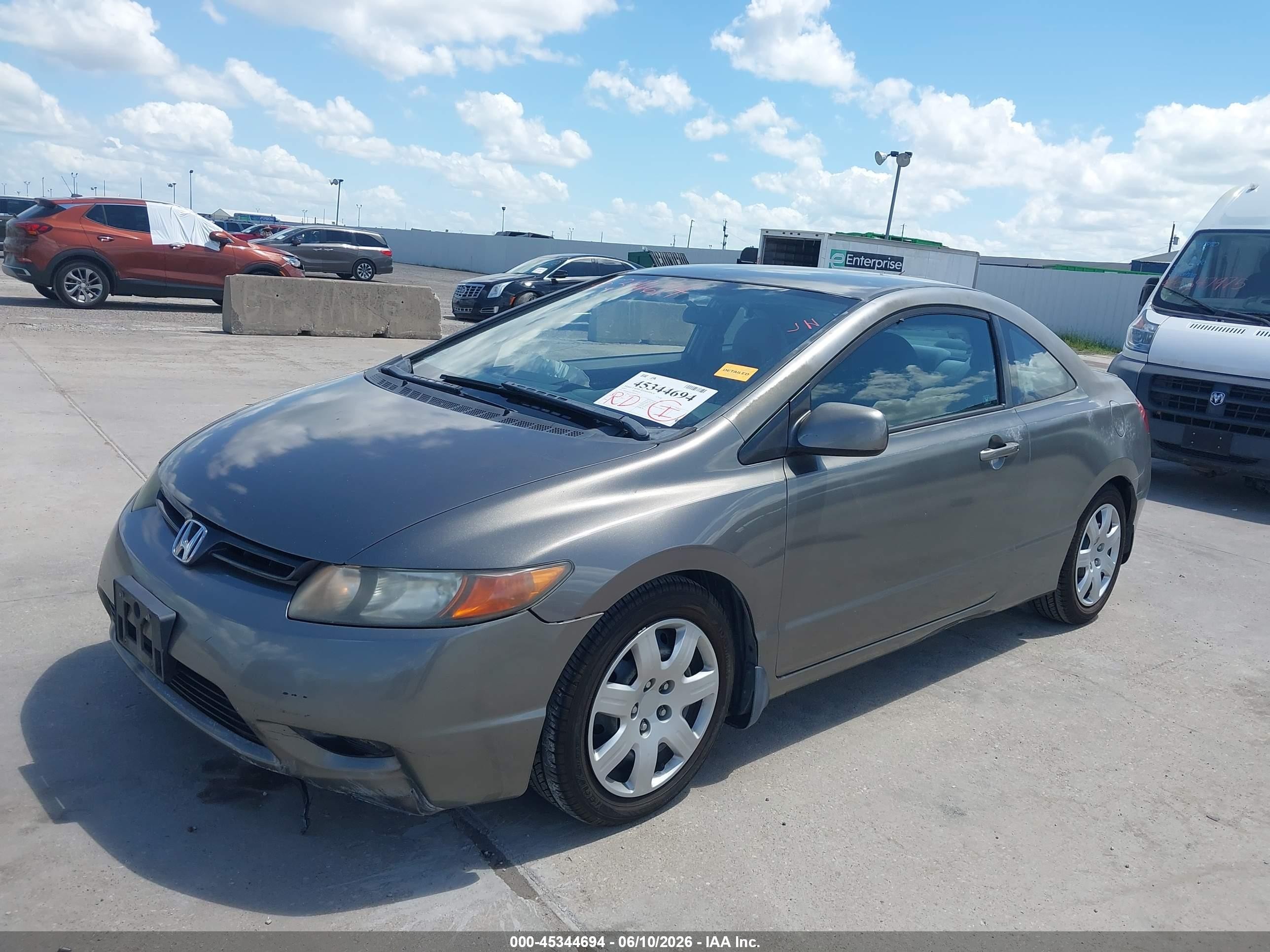 2007 Honda Civic Lx Pewter vin: 2HGFG12617H551722