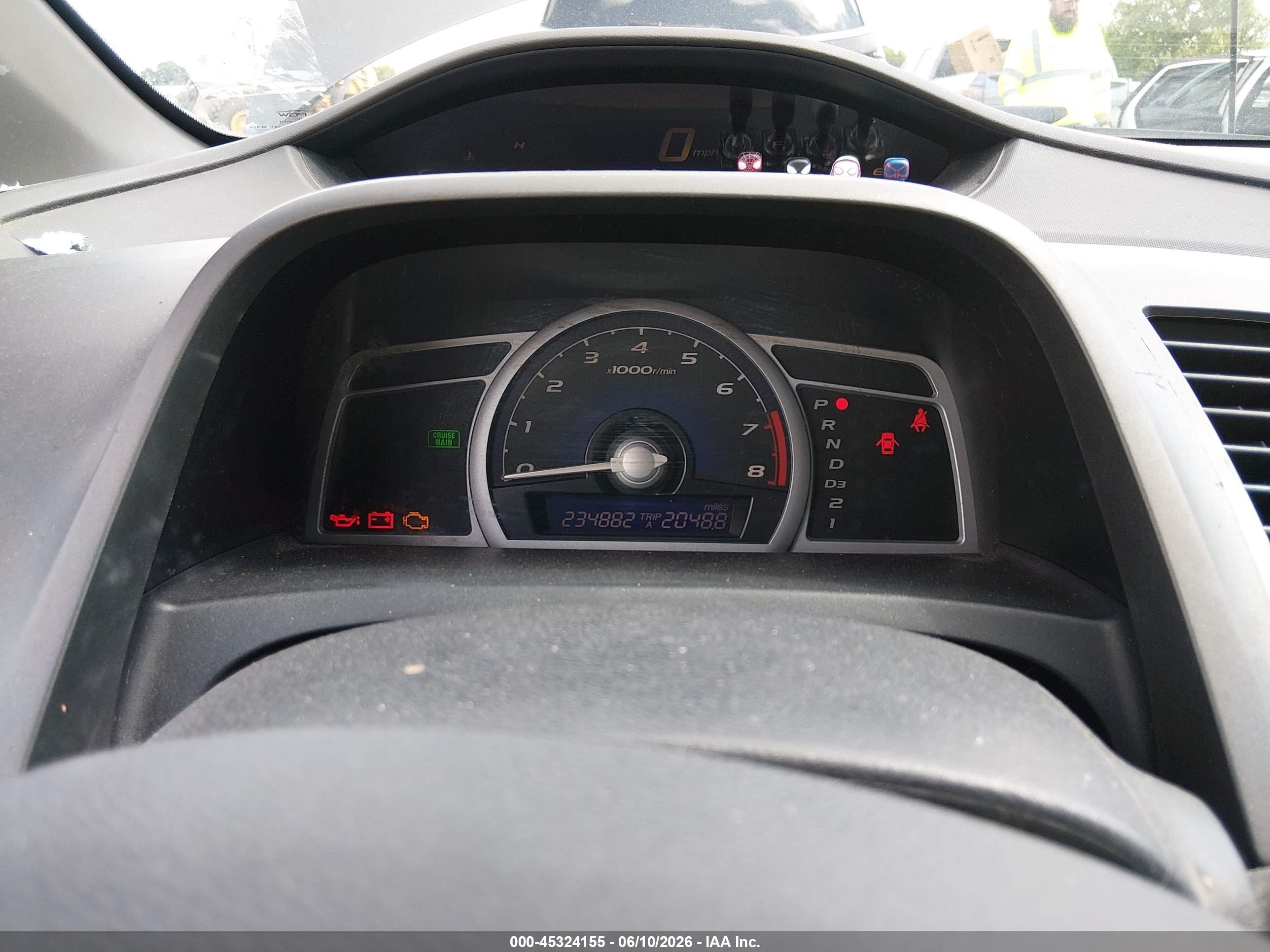 2007 Honda Civic Lx Gray vin: 2HGFG12617H563126
