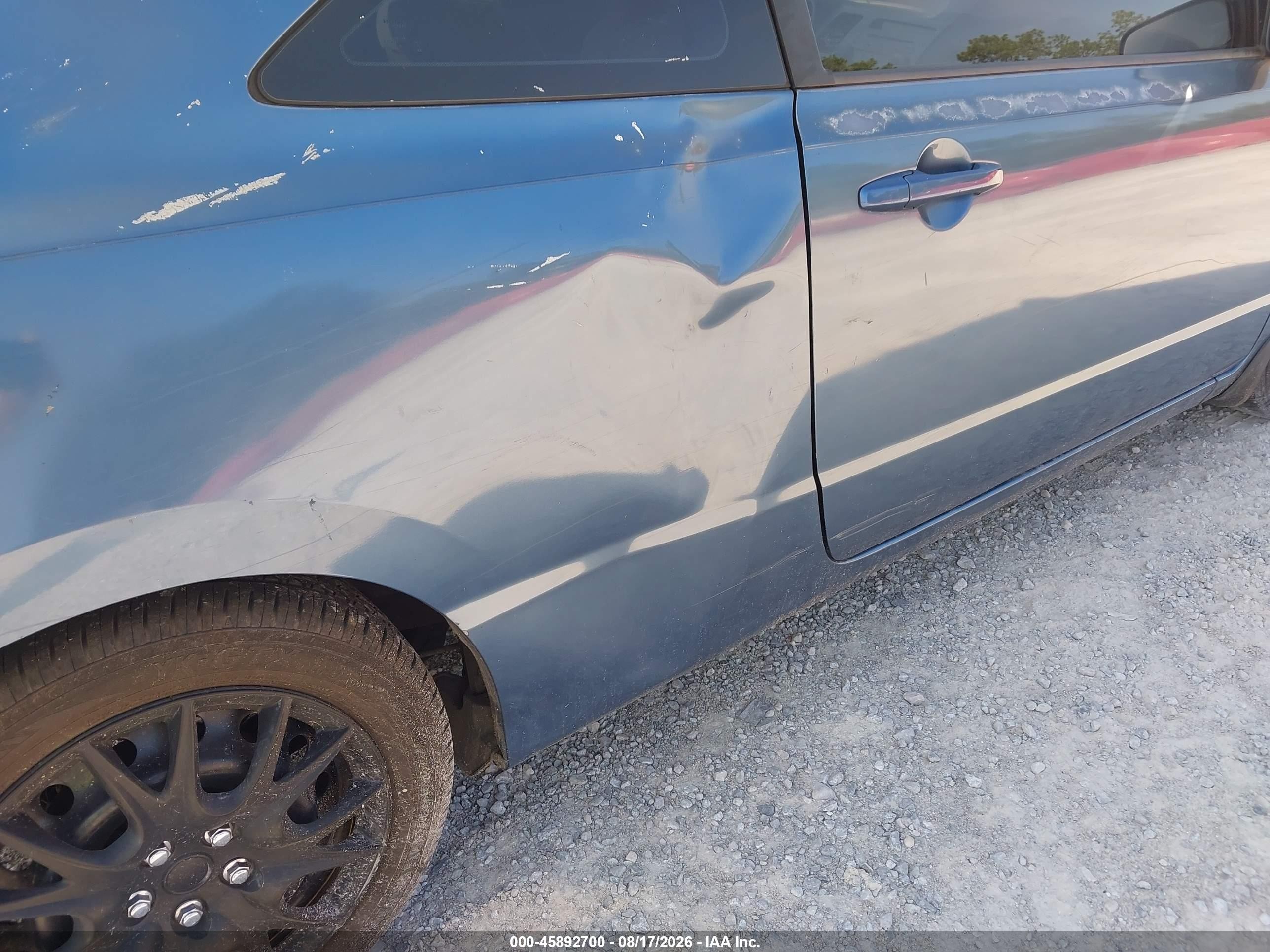 2007 Honda Civic Lx Синий vin: 2HGFG12617H585711