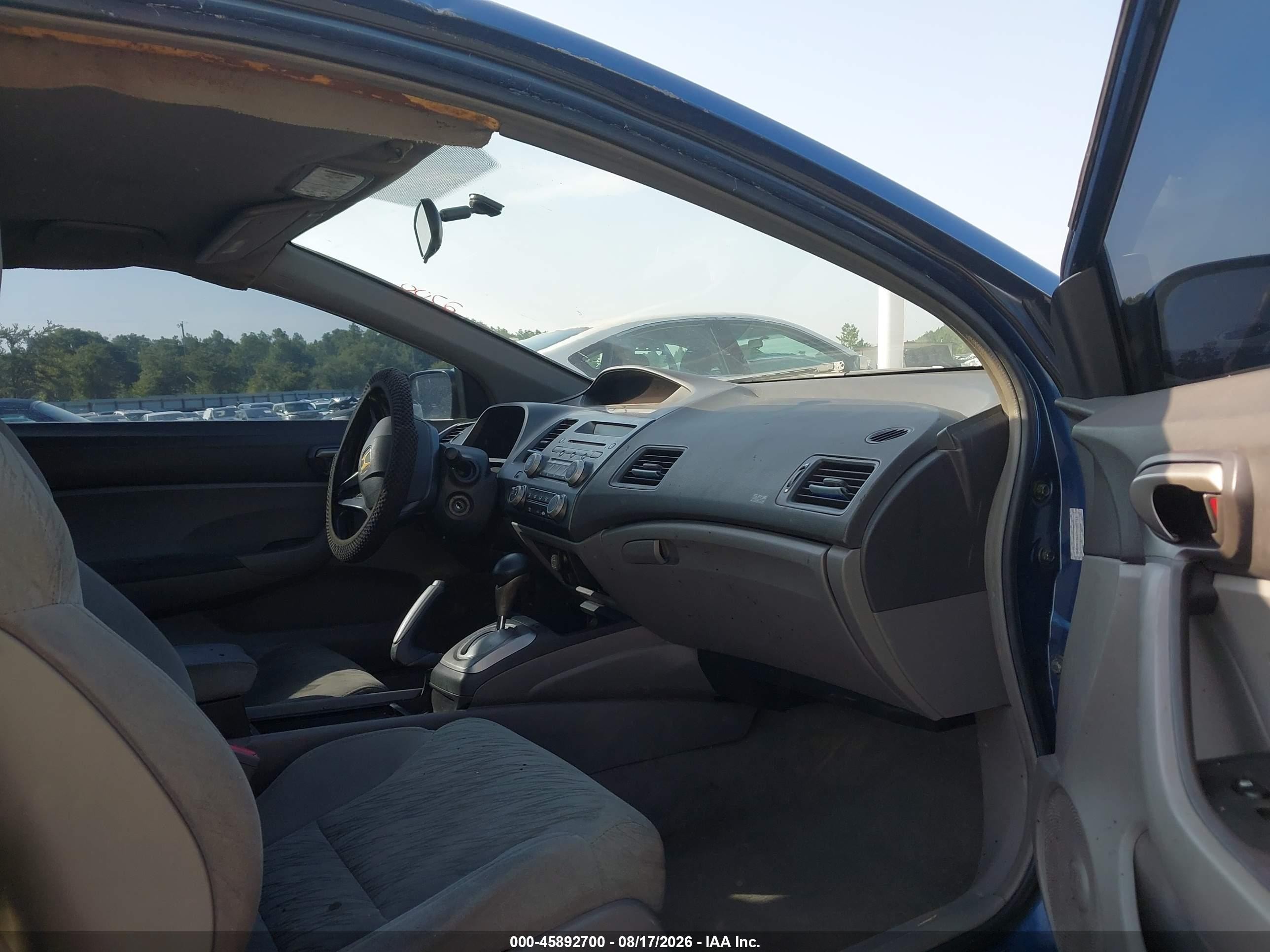 2007 Honda Civic Lx Синий vin: 2HGFG12617H585711