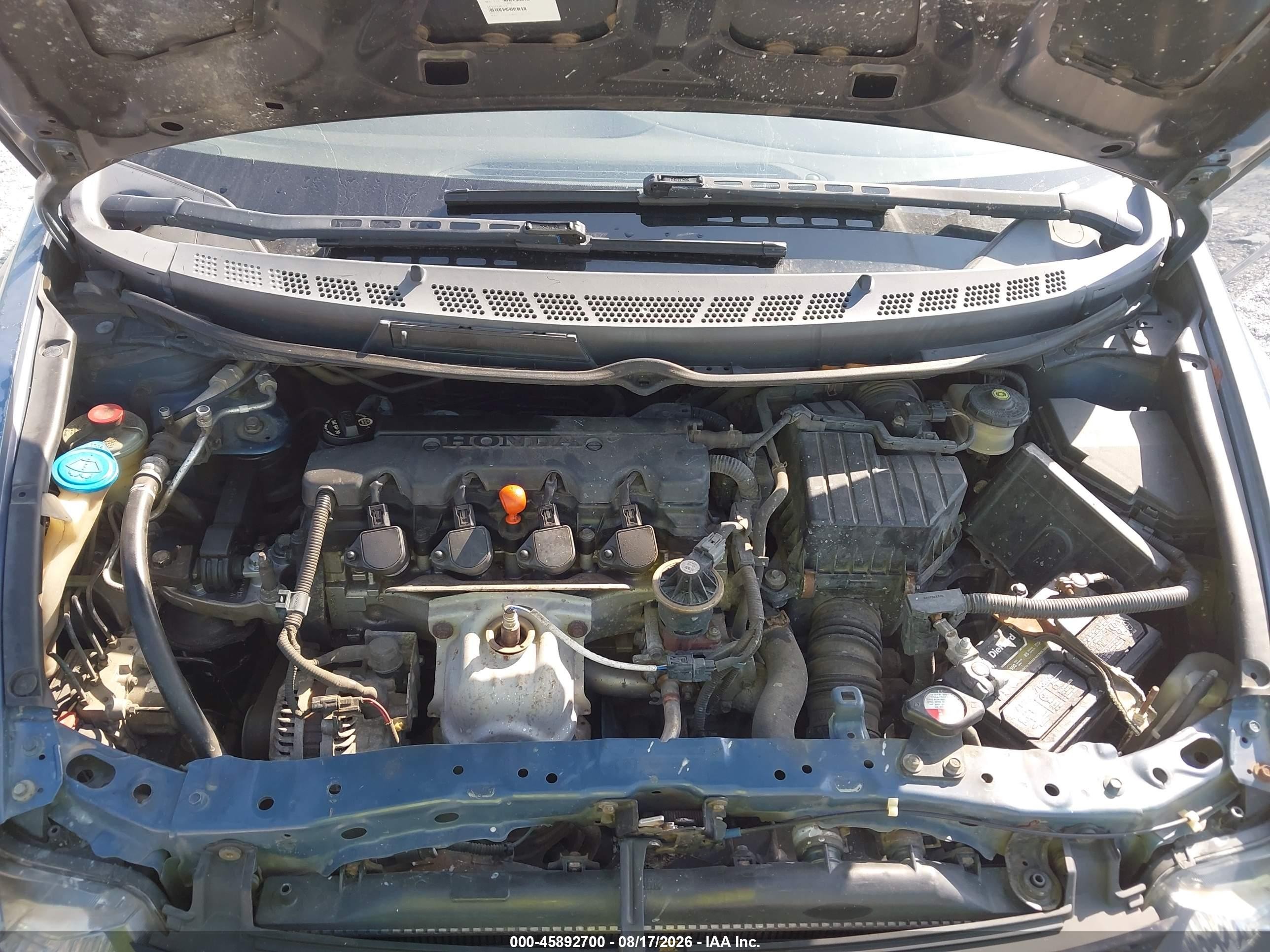 2007 Honda Civic Lx Синий vin: 2HGFG12617H585711