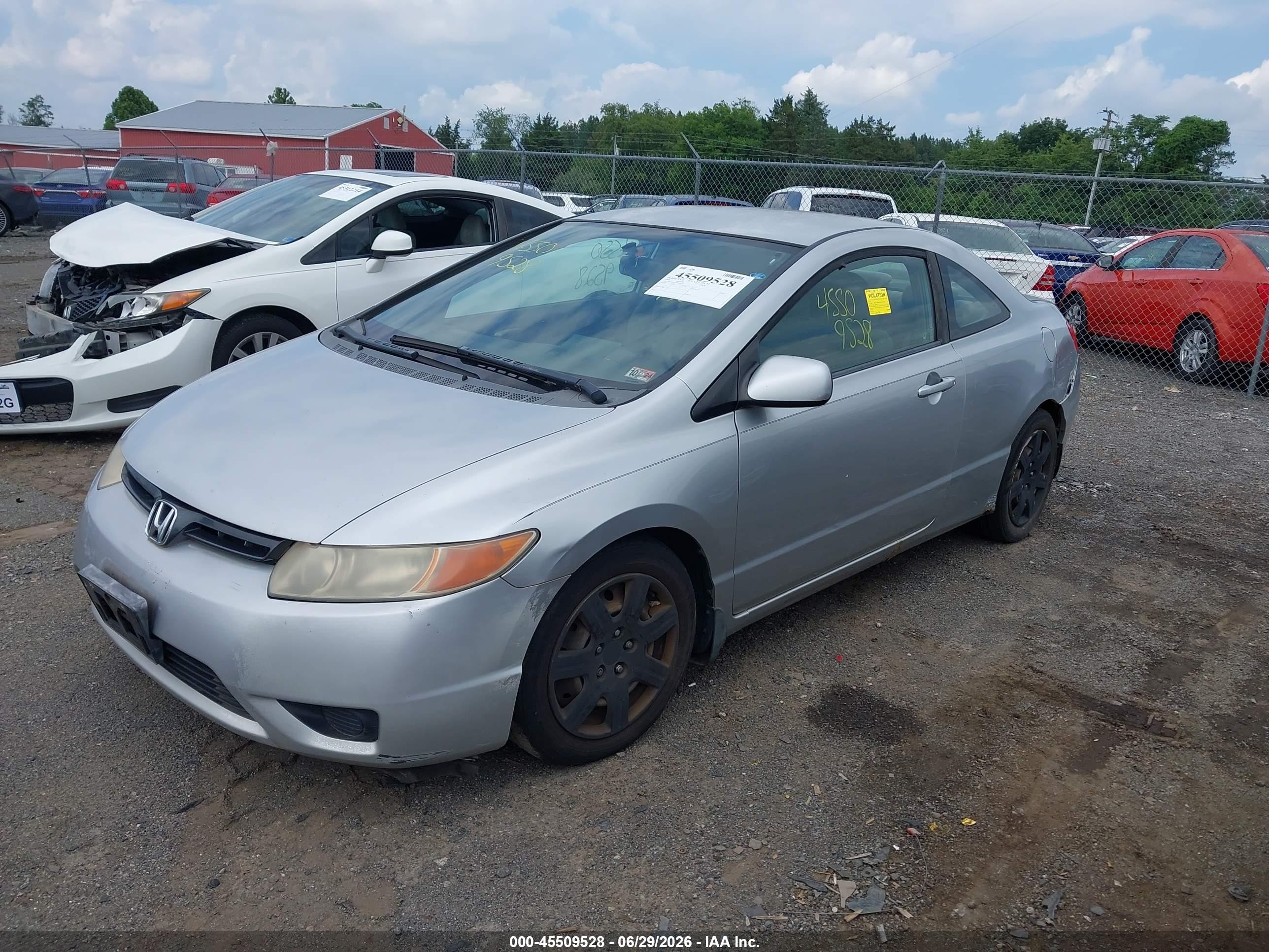 2008 Honda Civic Lx Silver vin: 2HGFG12618H503171
