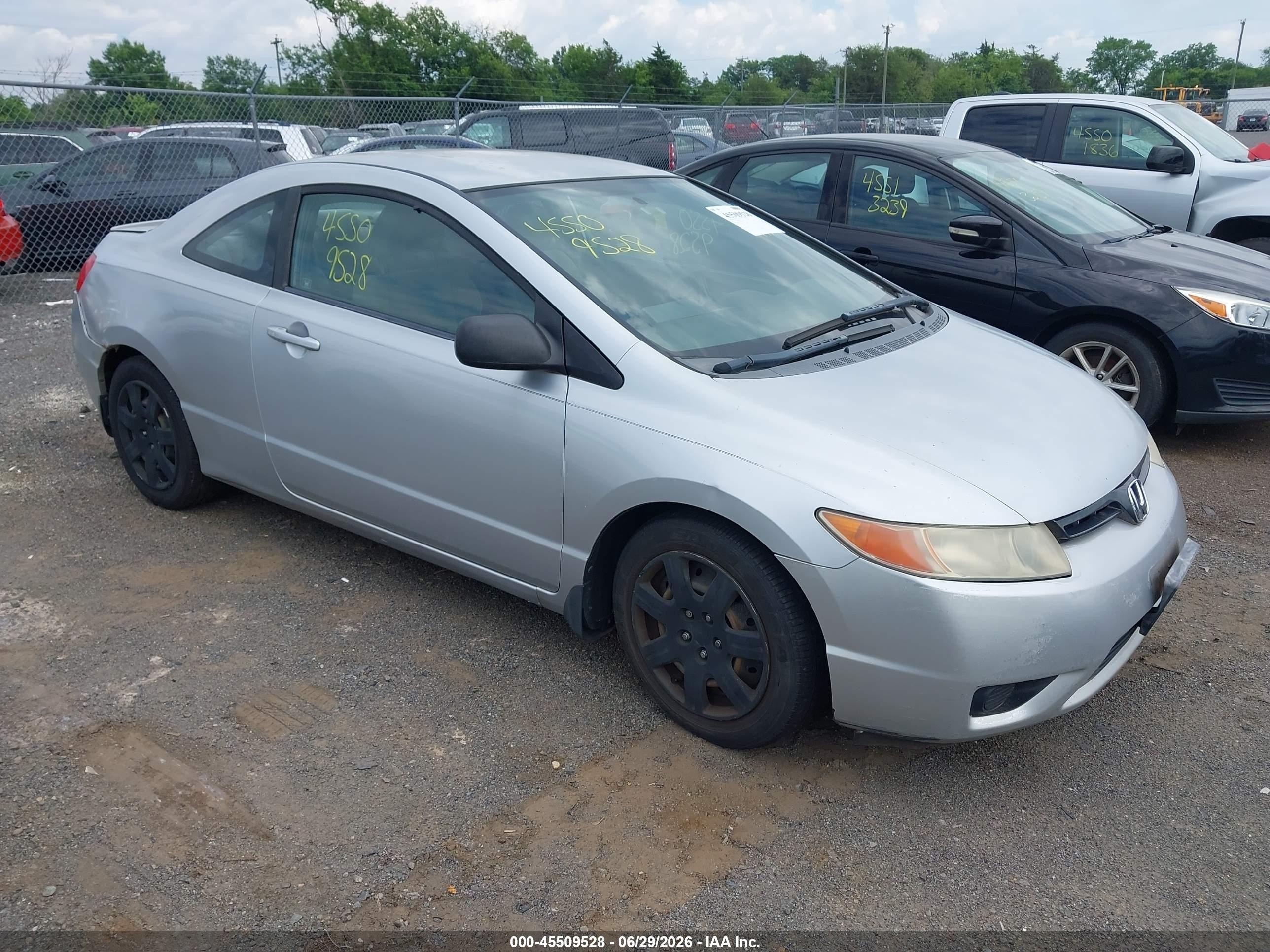2008 Honda Civic Lx Silver vin: 2HGFG12618H503171