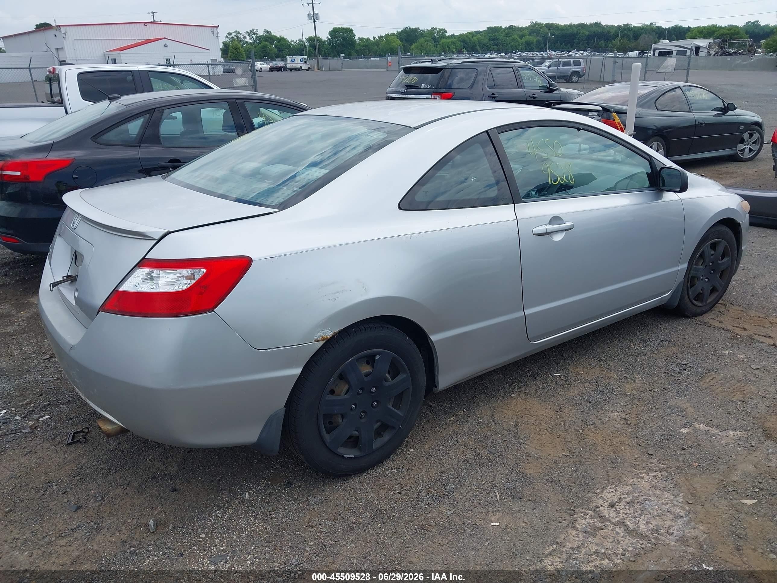 2008 Honda Civic Lx Silver vin: 2HGFG12618H503171