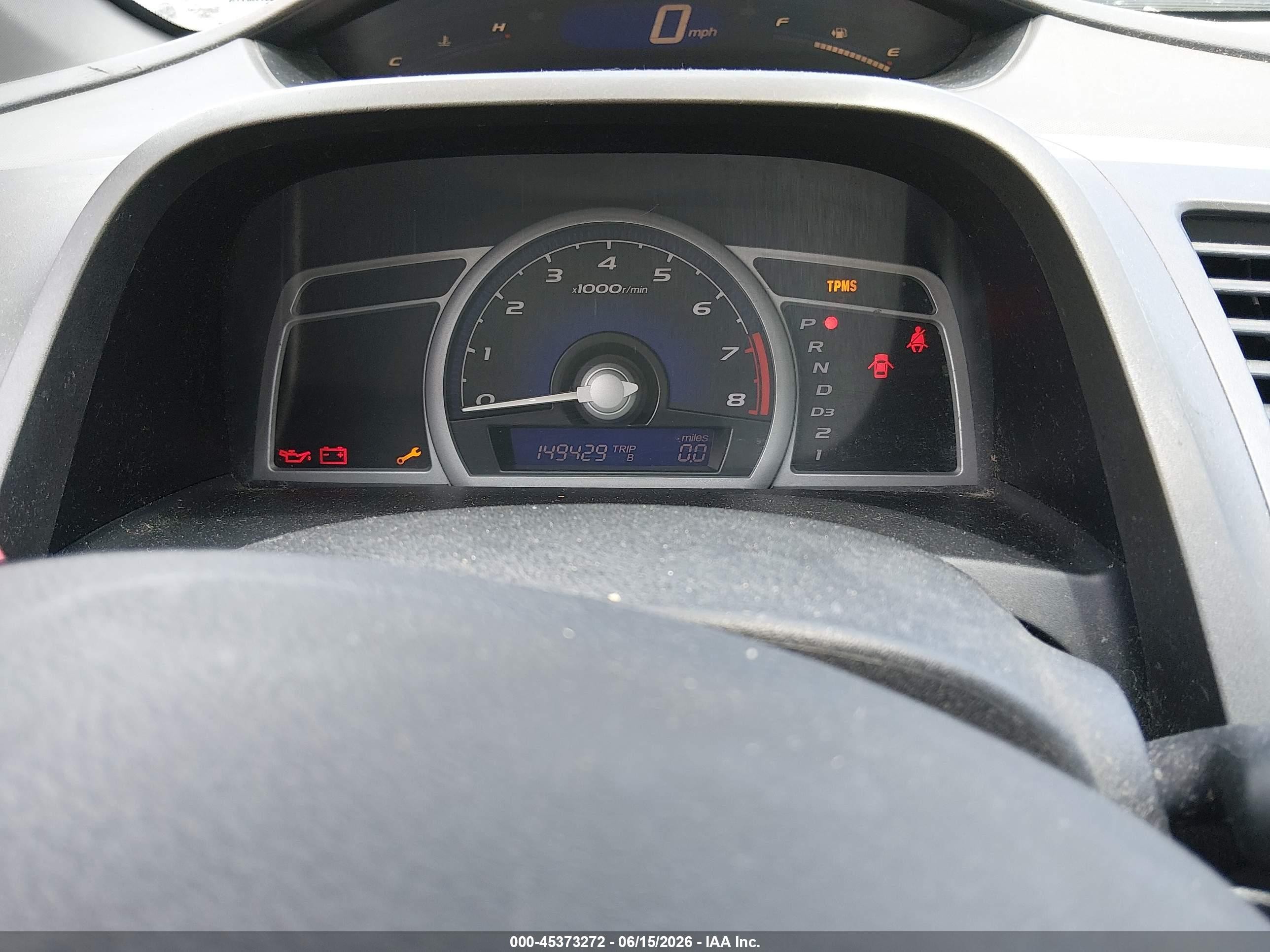 2008 Honda Civic Lx Blue vin: 2HGFG12618H530614