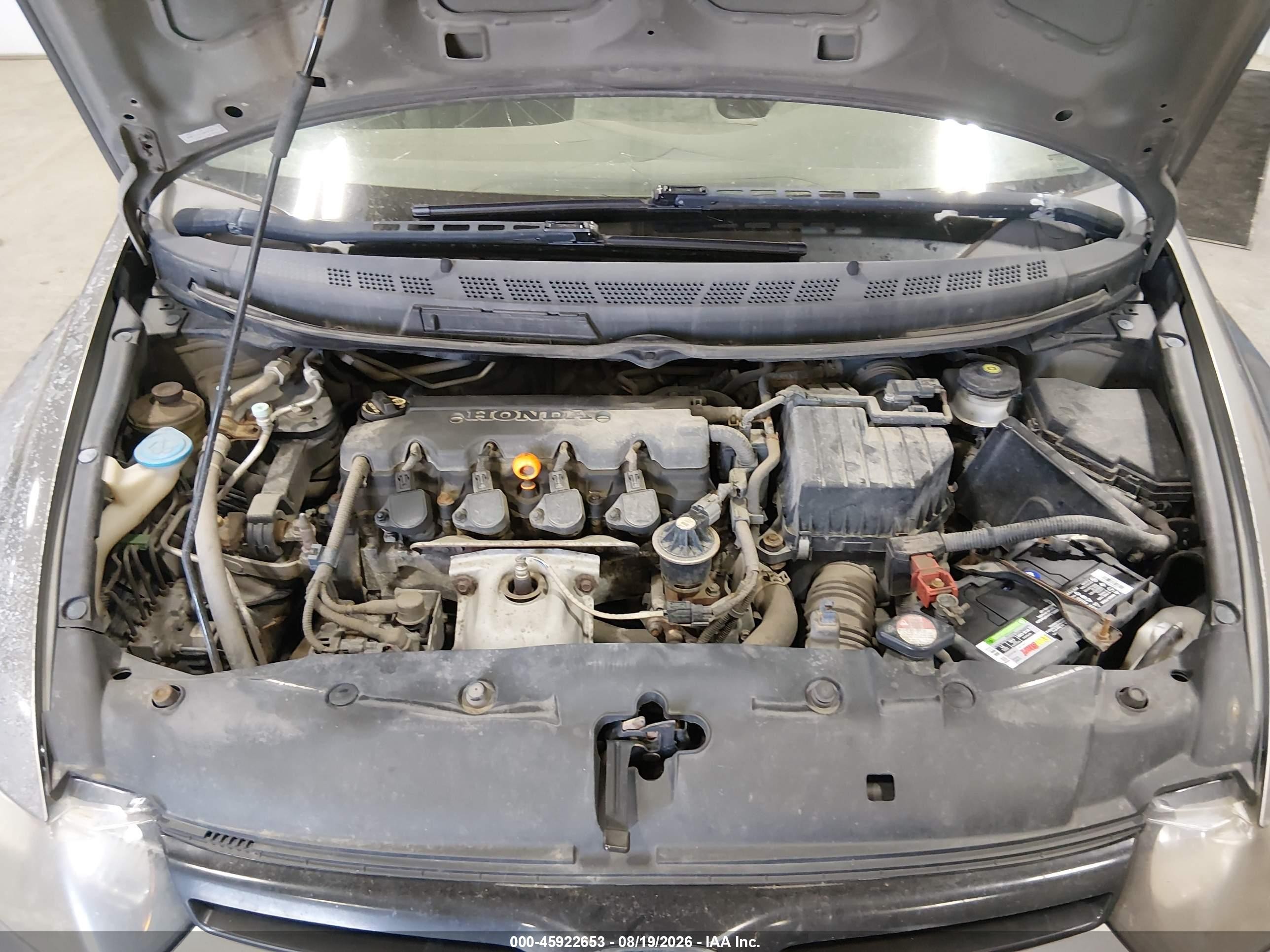2008 Honda Civic Lx Gray vin: 2HGFG12618H553472