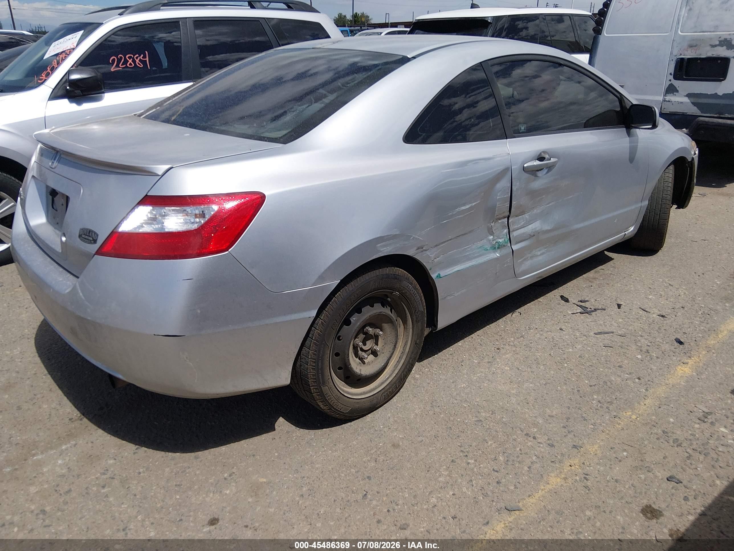 2008 Honda Civic Lx Silver vin: 2HGFG12618H558073