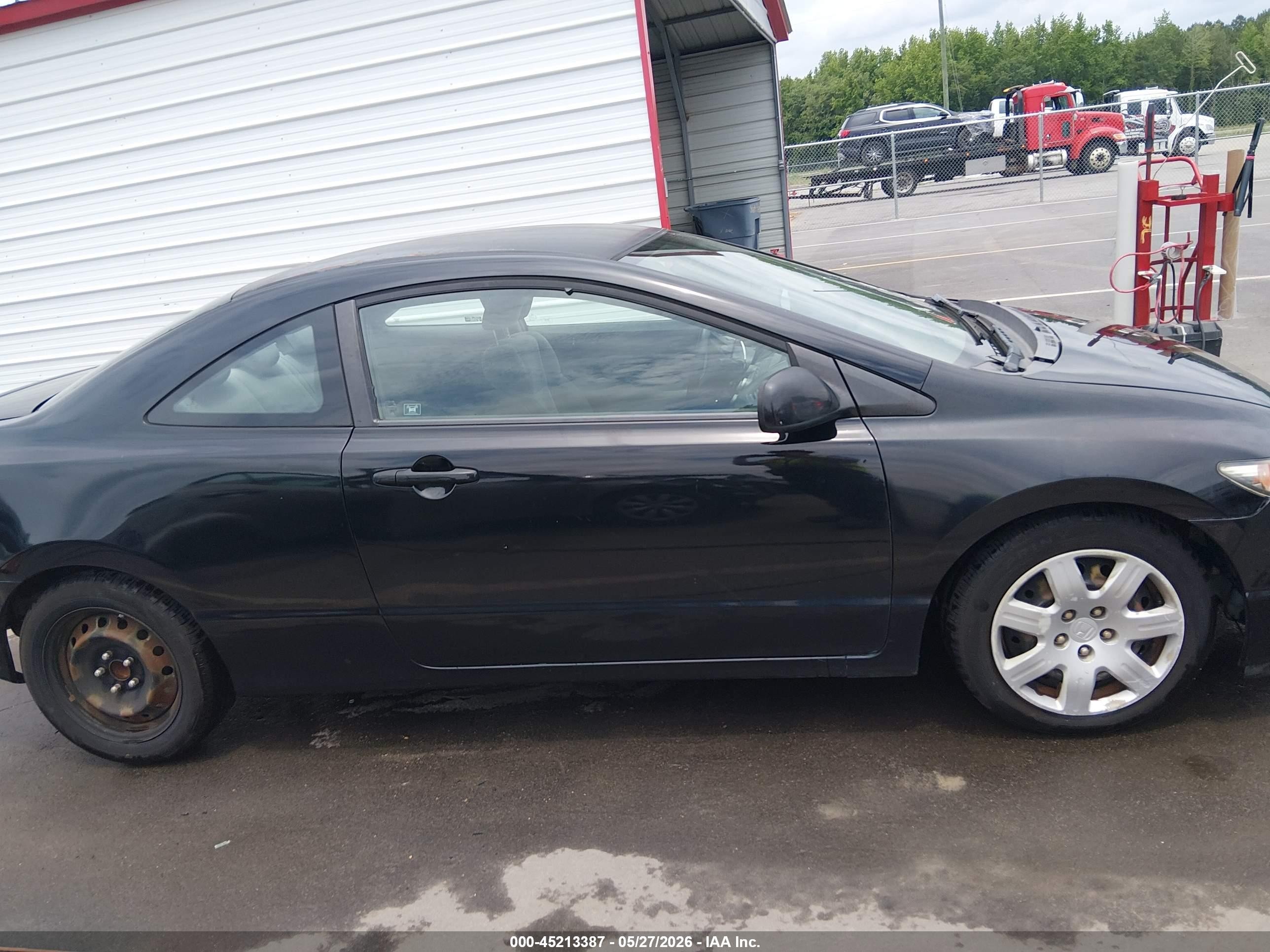 2009 Honda Civic Lx Black vin: 2HGFG12619H531814