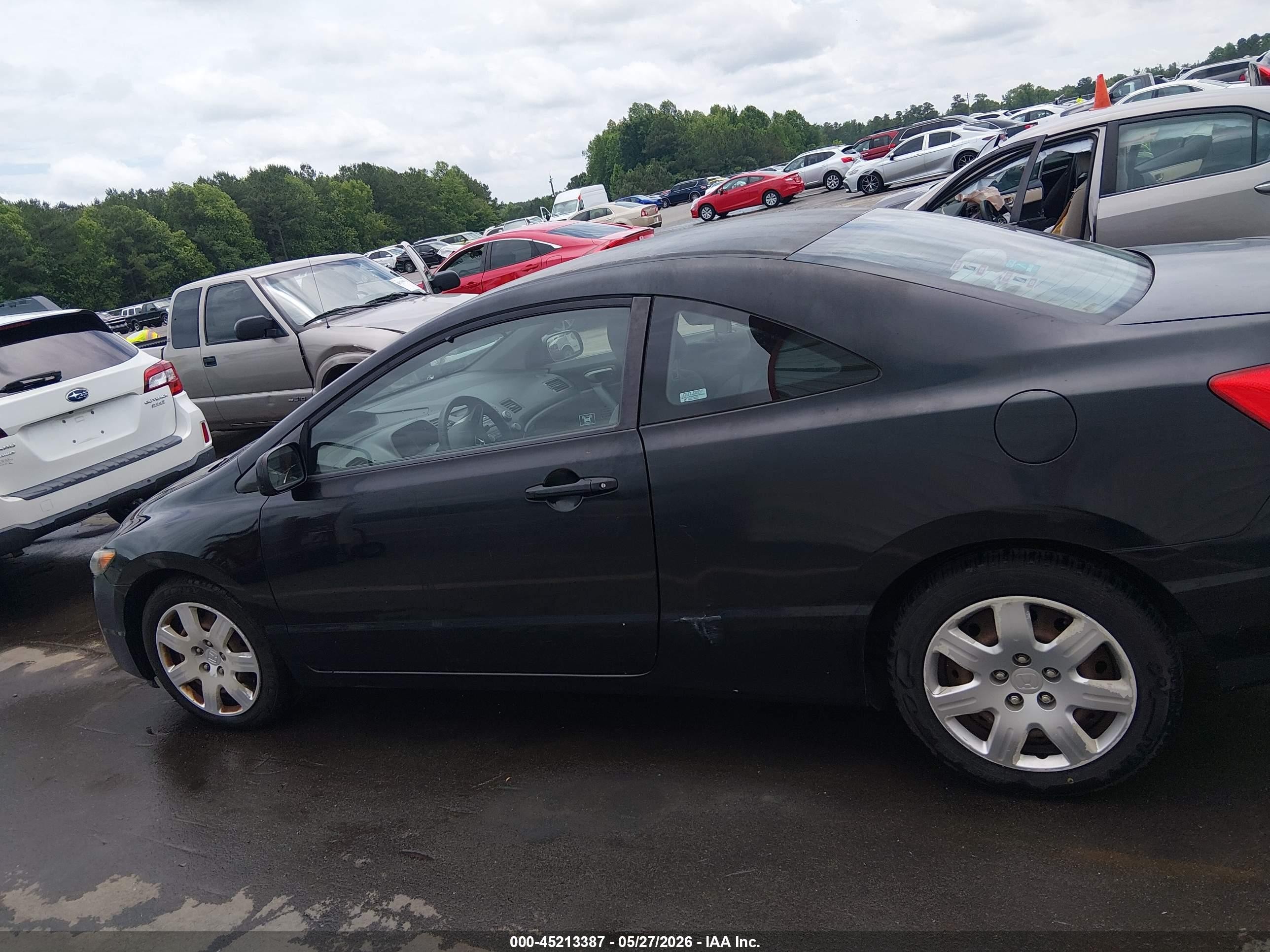 2009 Honda Civic Lx Black vin: 2HGFG12619H531814
