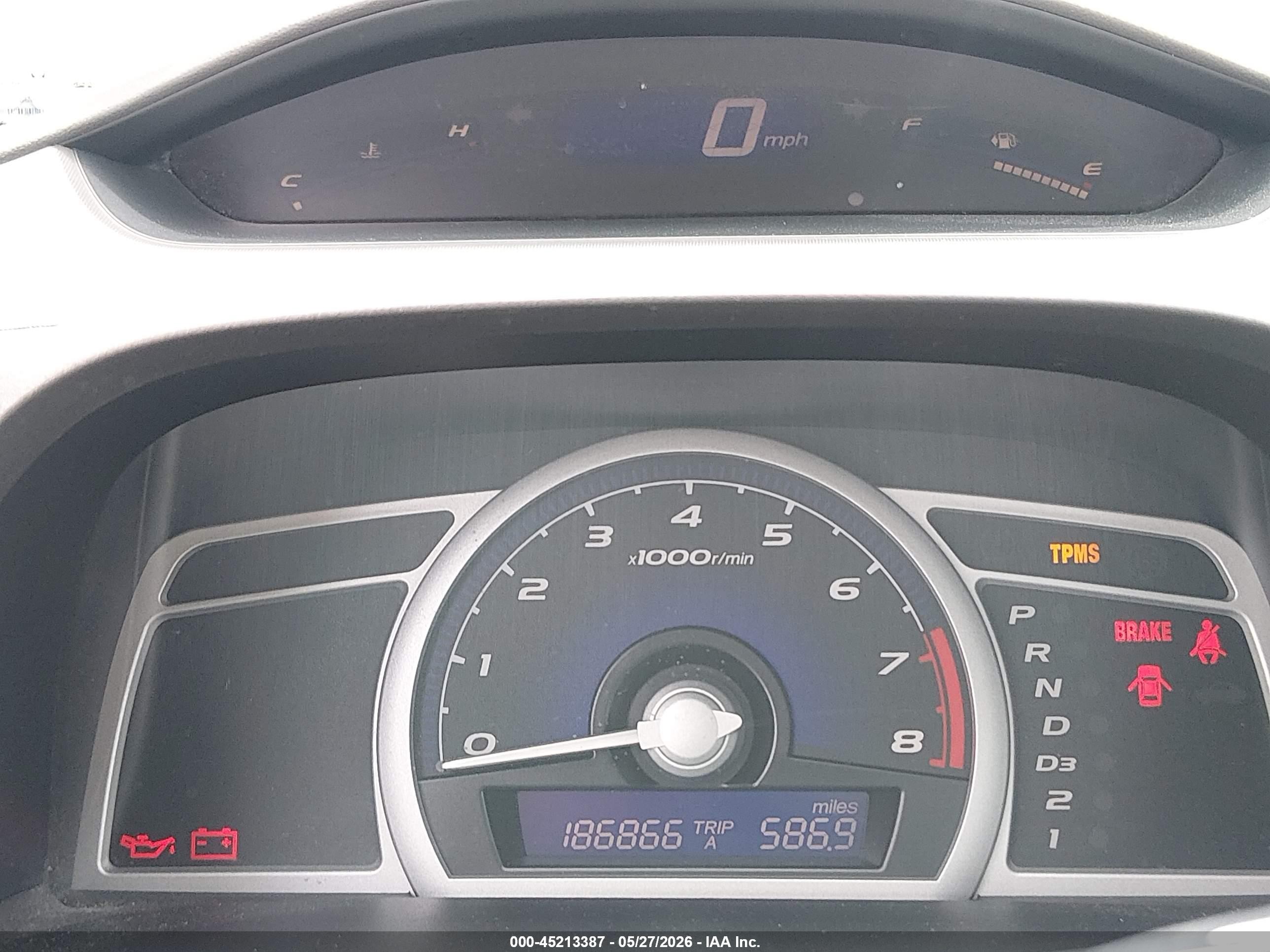 2009 Honda Civic Lx Black vin: 2HGFG12619H531814