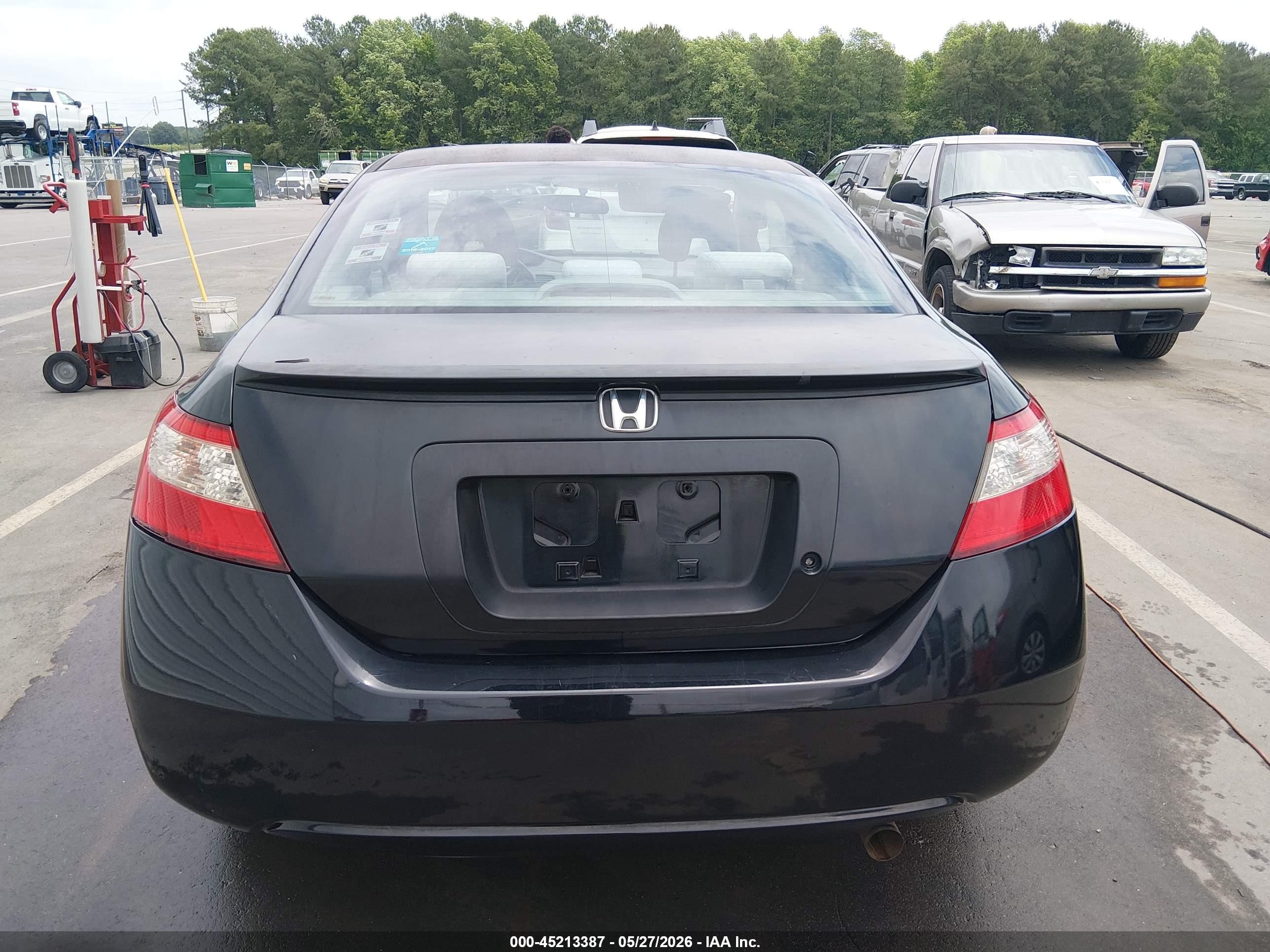 2009 Honda Civic Lx Black vin: 2HGFG12619H531814