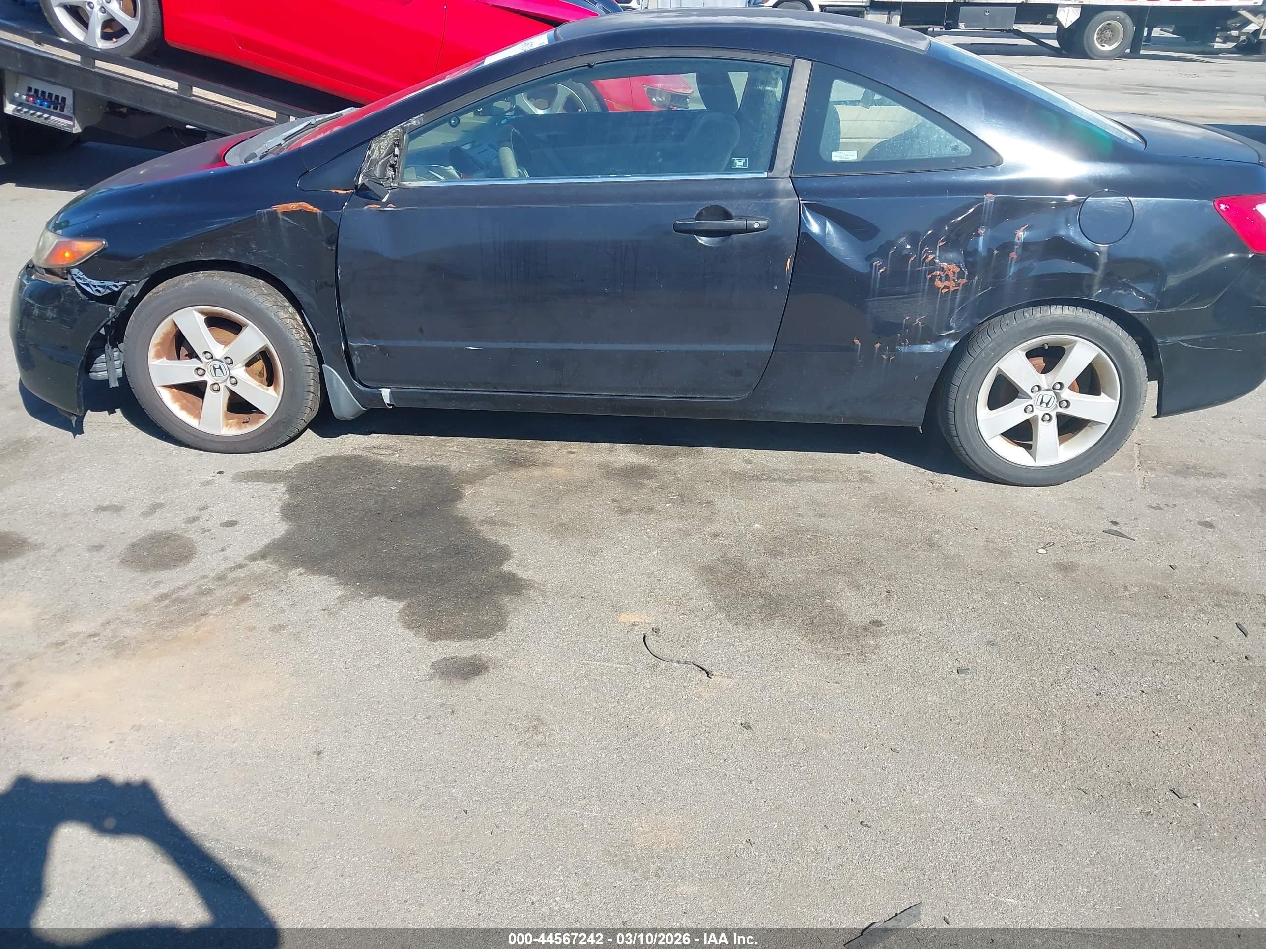 2006 Honda Civic Lx Black vin: 2HGFG12626H524124