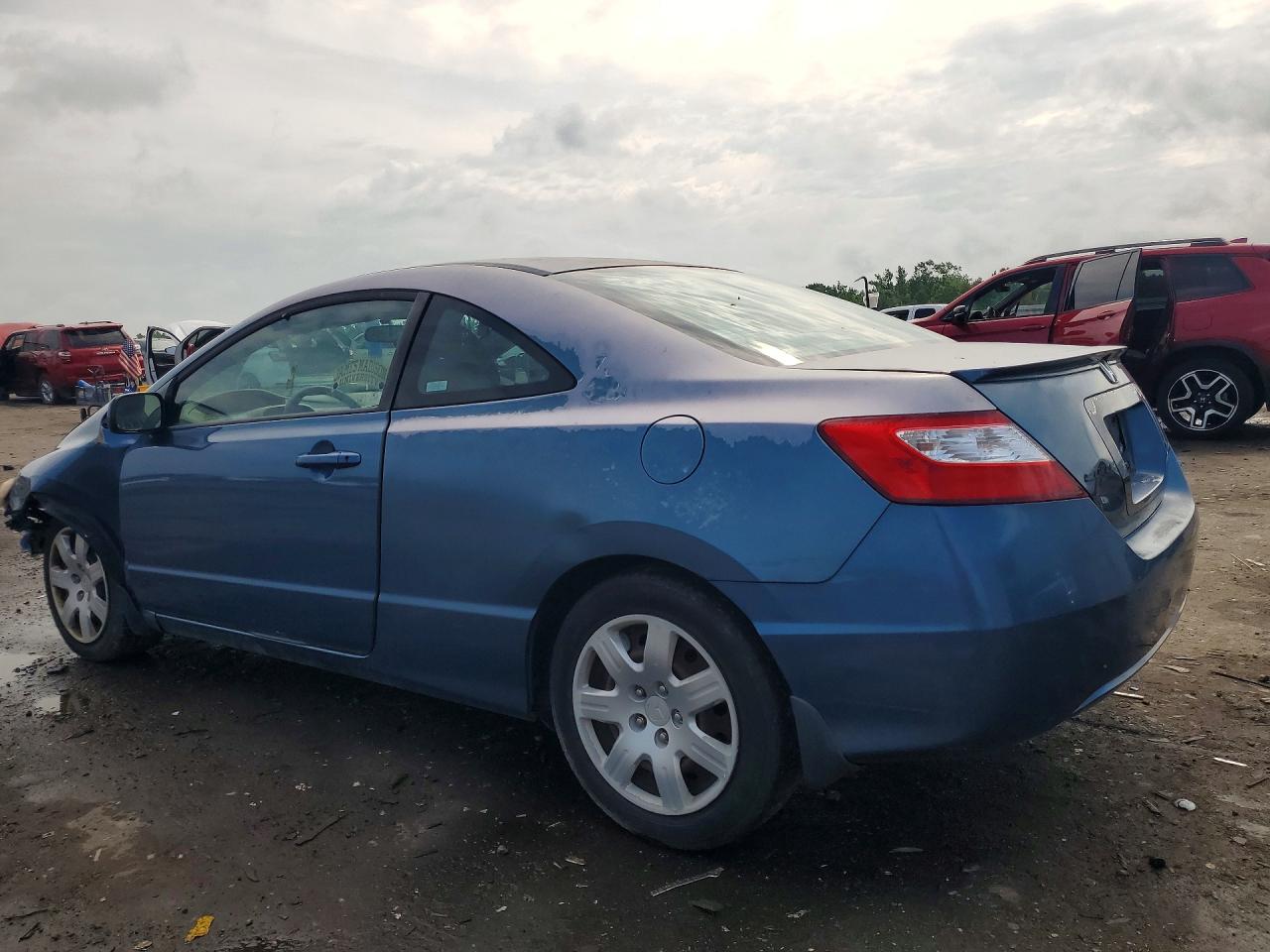 2006 Honda Civic Lx Blue vin: 2HGFG12626H554336
