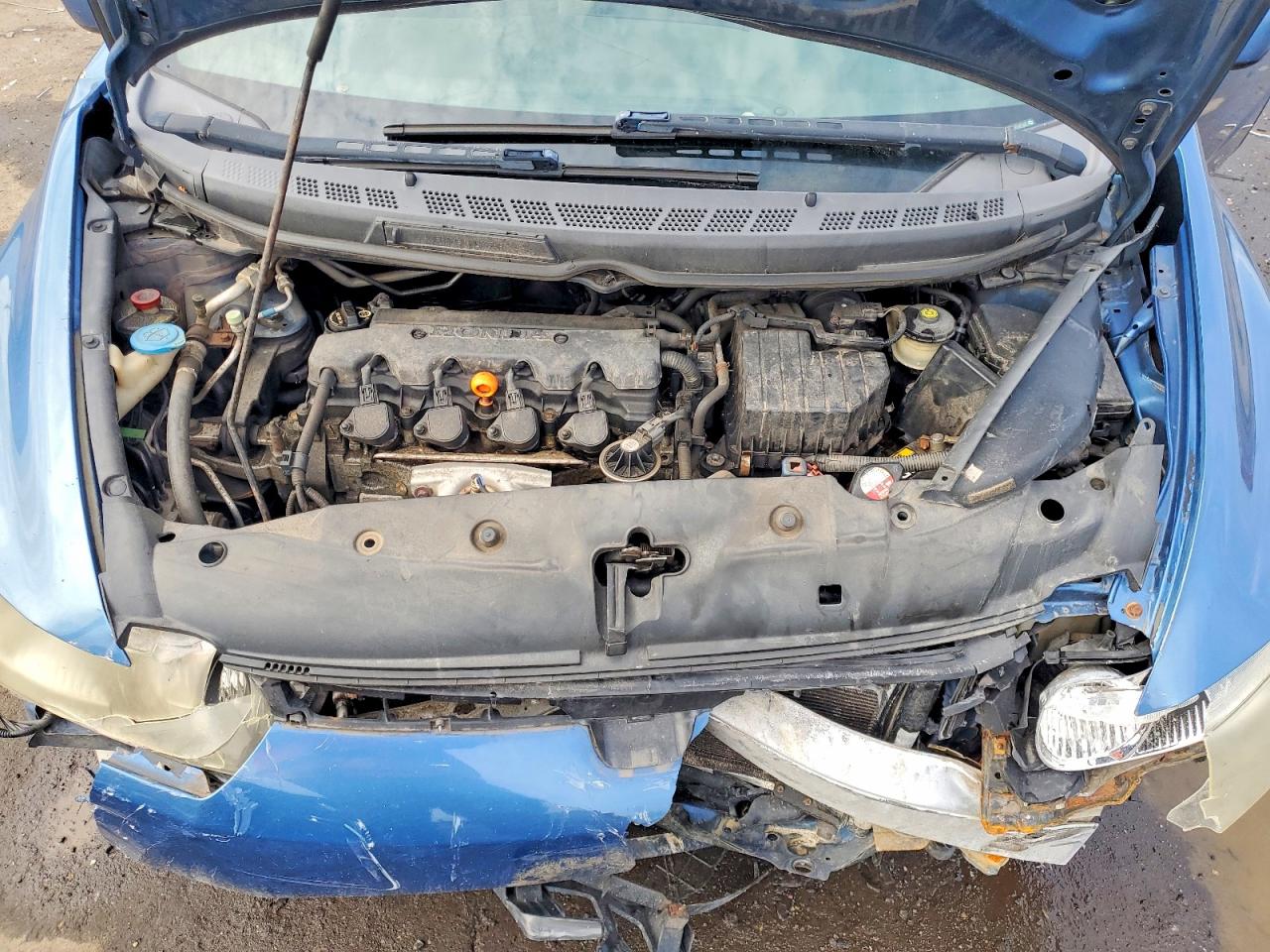 2006 Honda Civic Lx Blue vin: 2HGFG12626H554336