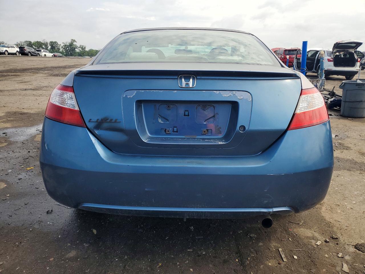 2006 Honda Civic Lx Blue vin: 2HGFG12626H554336