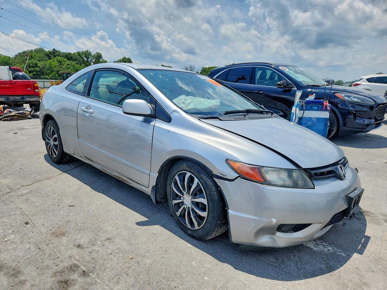 2006 Honda Civic Lx Gray vin: 2HGFG12626H574540