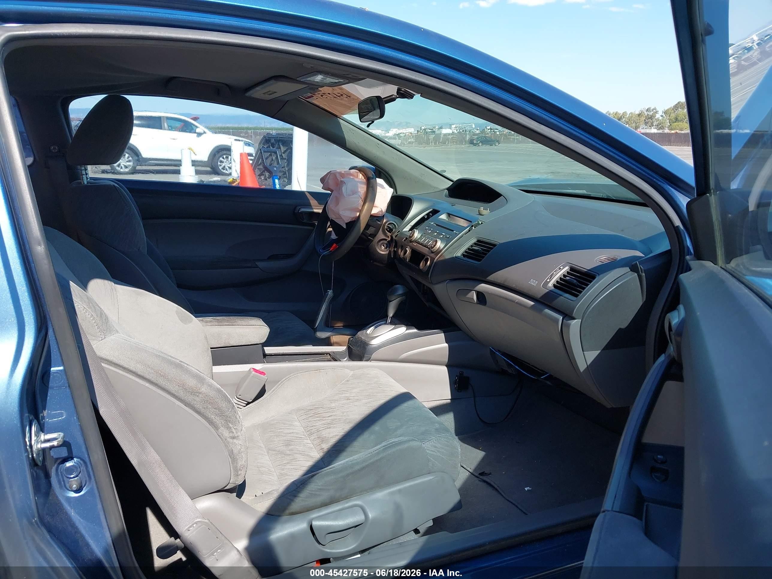 2007 Honda Civic Lx Синий vin: 2HGFG12627H517546