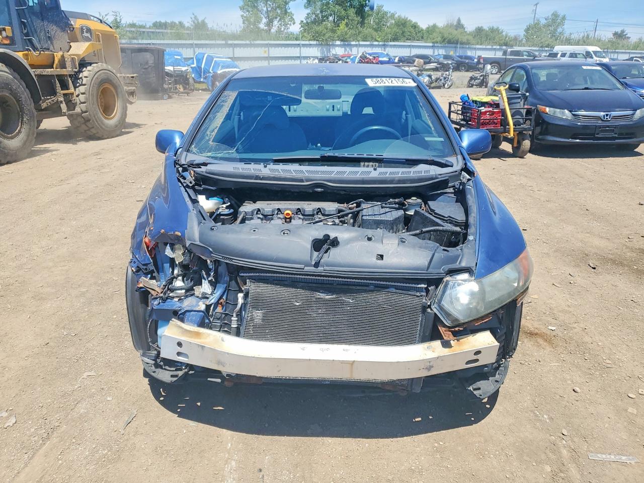 2007 Honda Civic Lx Blue vin: 2HGFG12627H545654