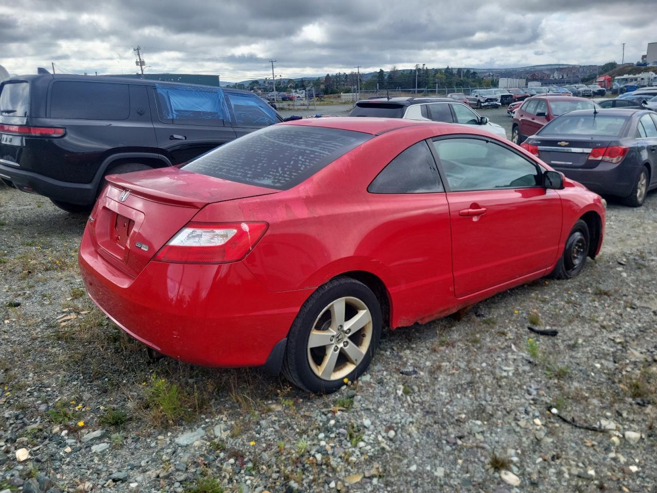 2008 Honda Civic Lx Red vin: 2HGFG12628H007618