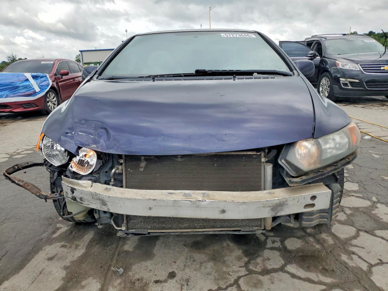 2008 Honda Civic Lx Blue vin: 2HGFG12628H548734
