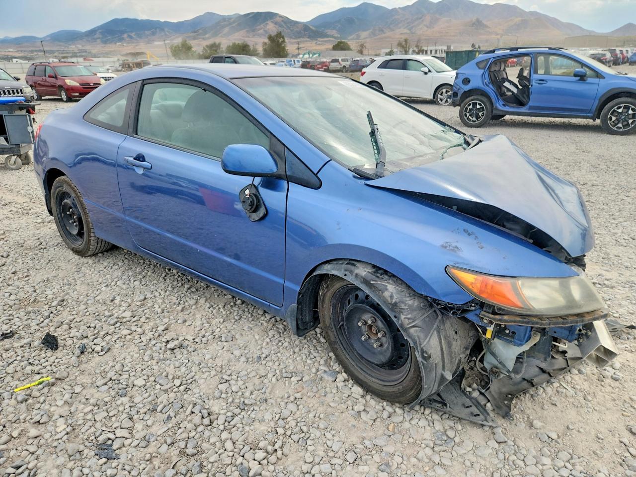 2008 Honda Civic Lx Blue vin: 2HGFG12628H566456