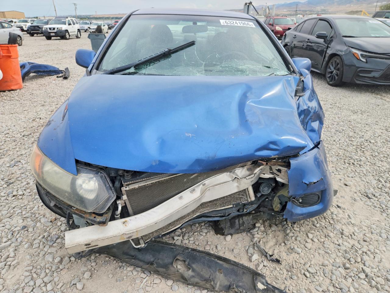 2008 Honda Civic Lx Blue vin: 2HGFG12628H566456