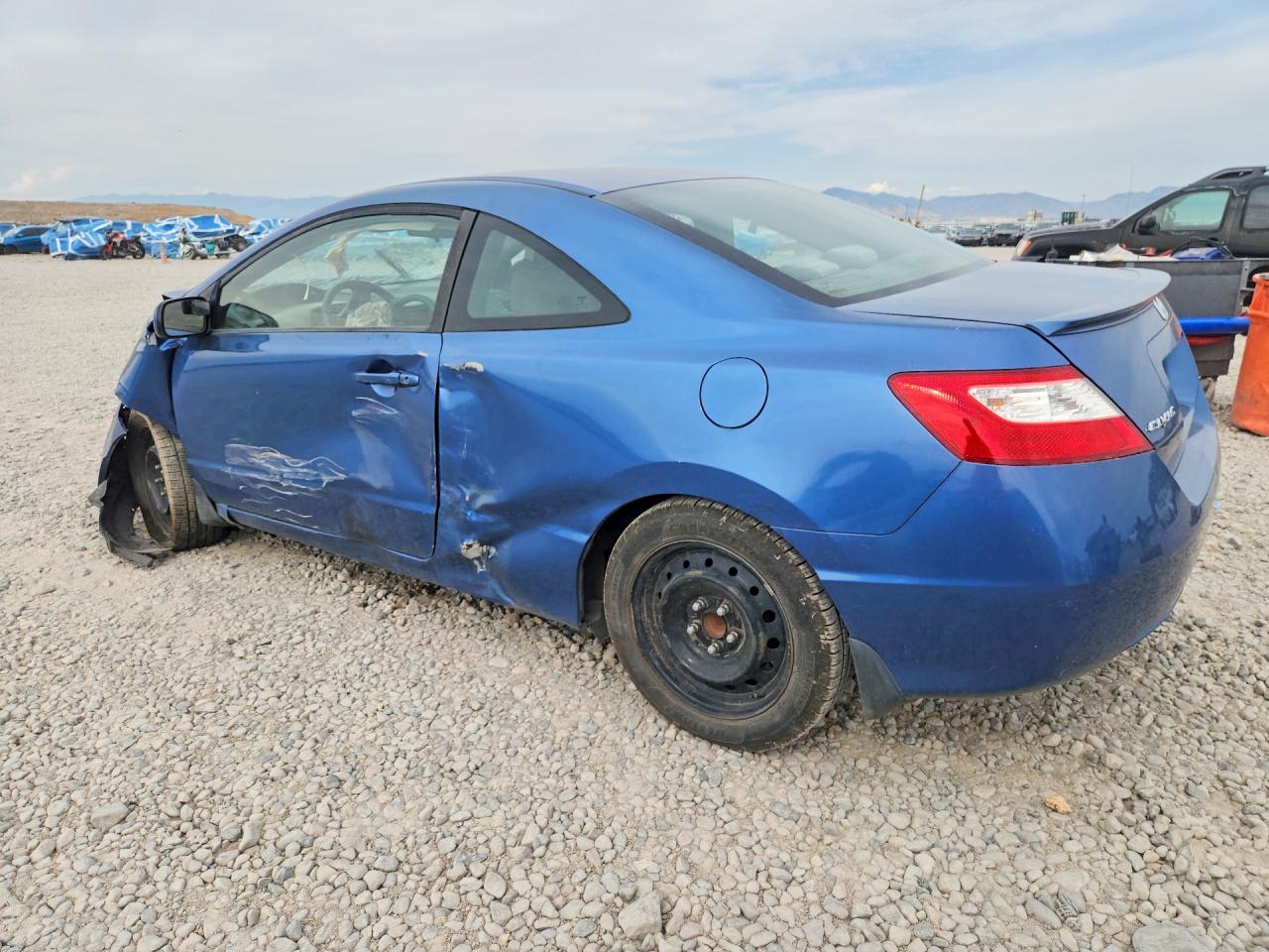 2008 Honda Civic Lx Blue vin: 2HGFG12628H566456