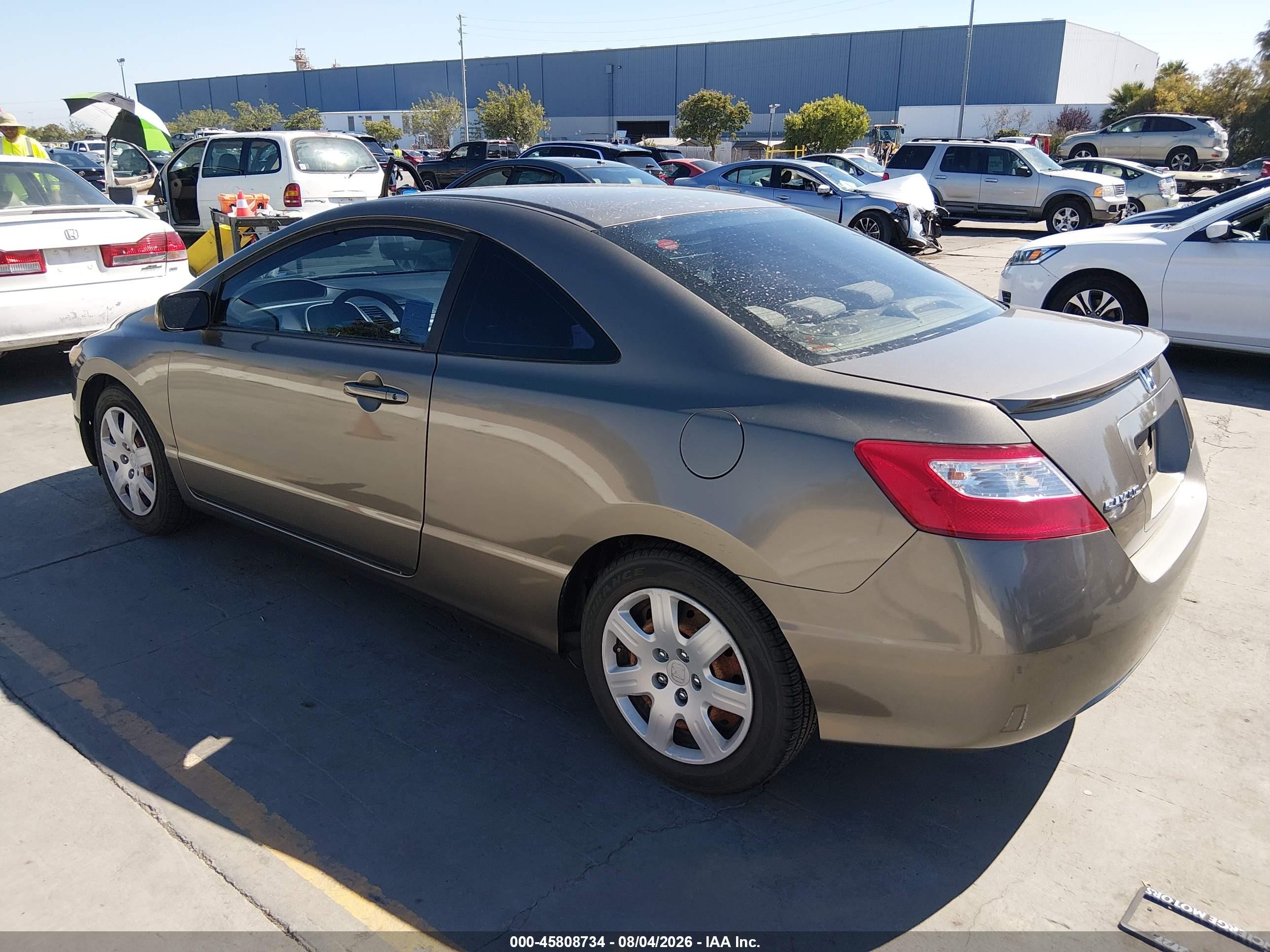 2008 Honda Civic Lx Brown vin: 2HGFG12628H574833