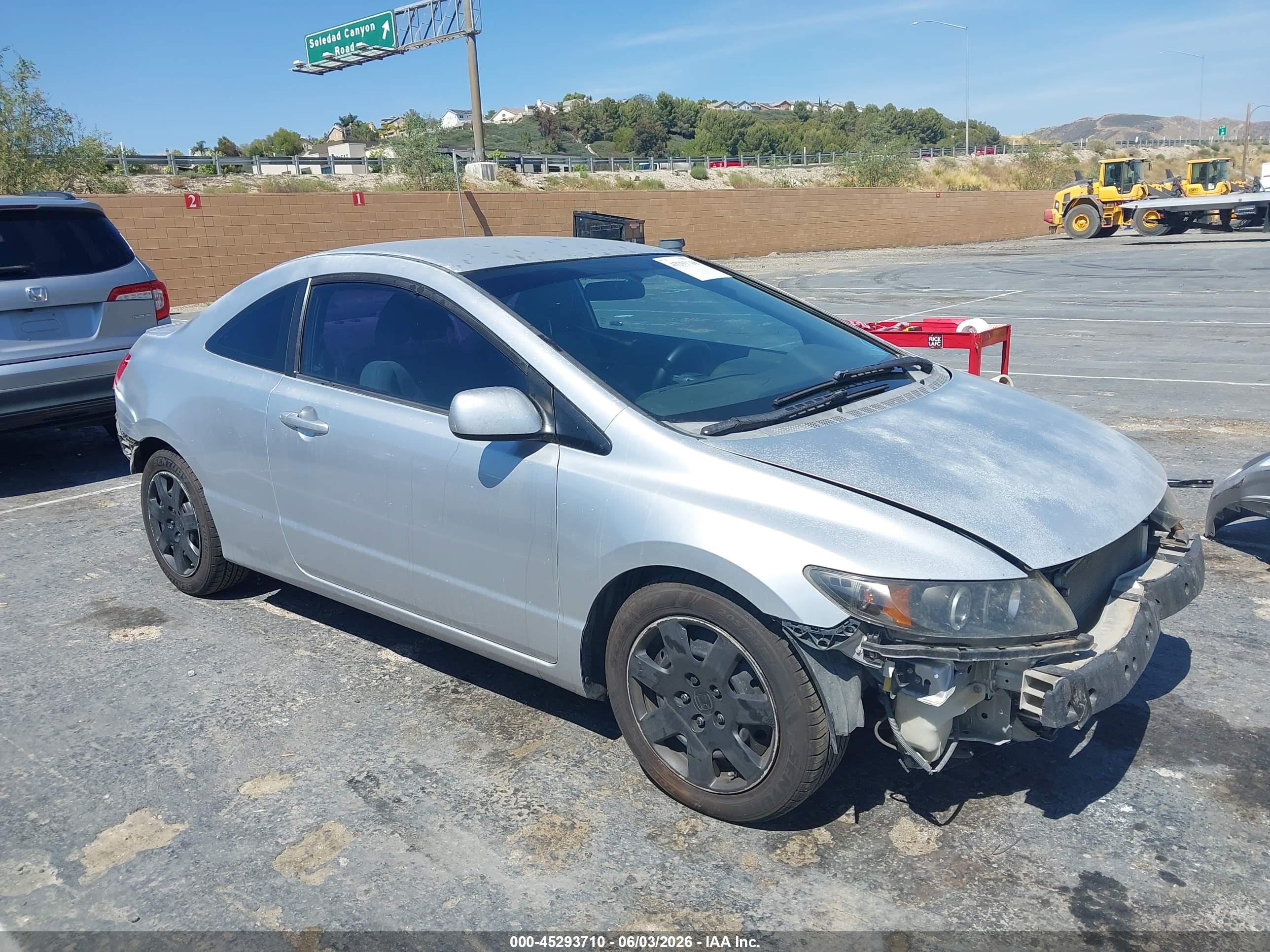 2008 Honda Civic Lx Silver vin: 2HGFG12628H575254