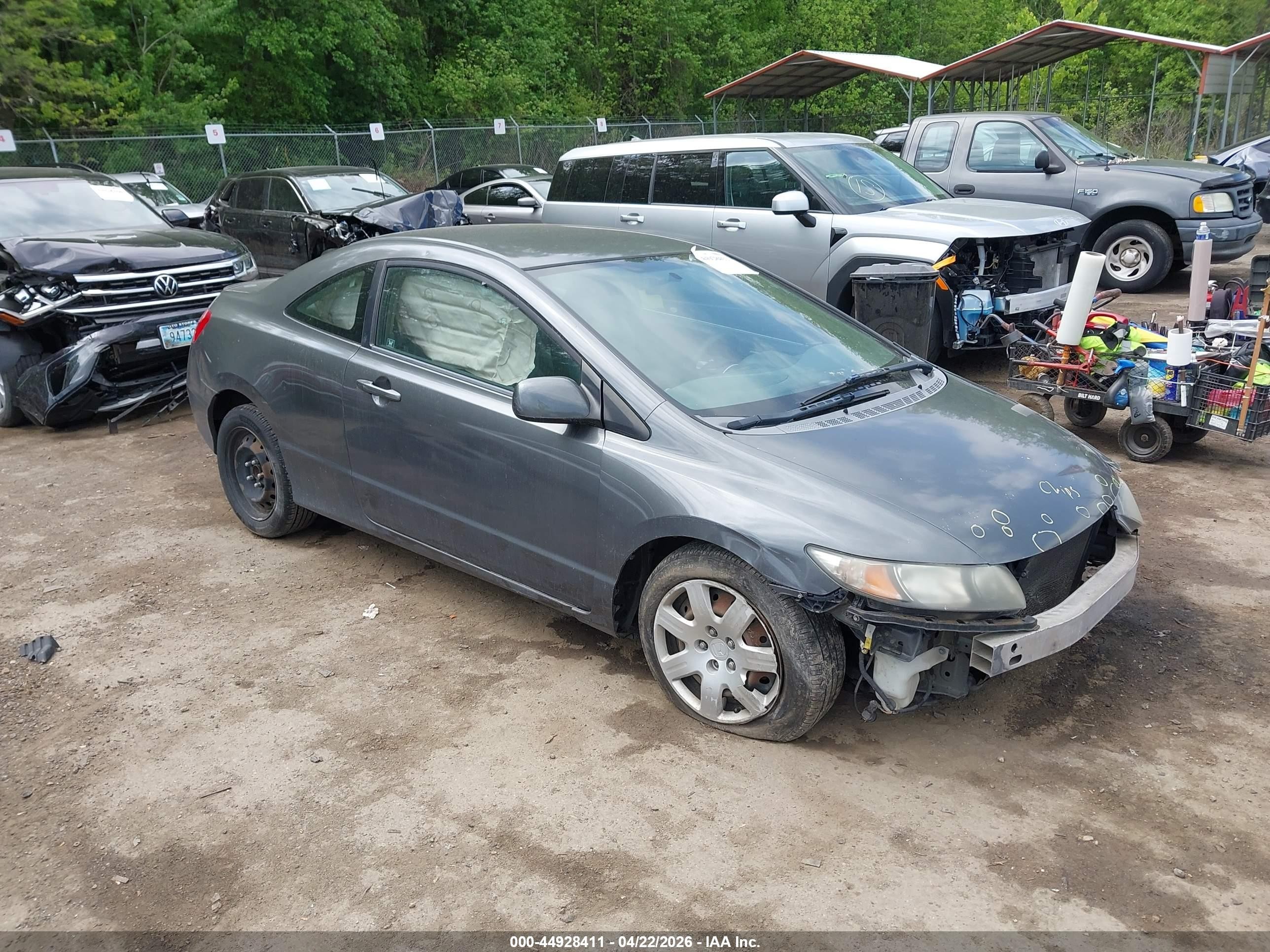 2009 Honda Civic Lx Gray vin: 2HGFG12629H505724