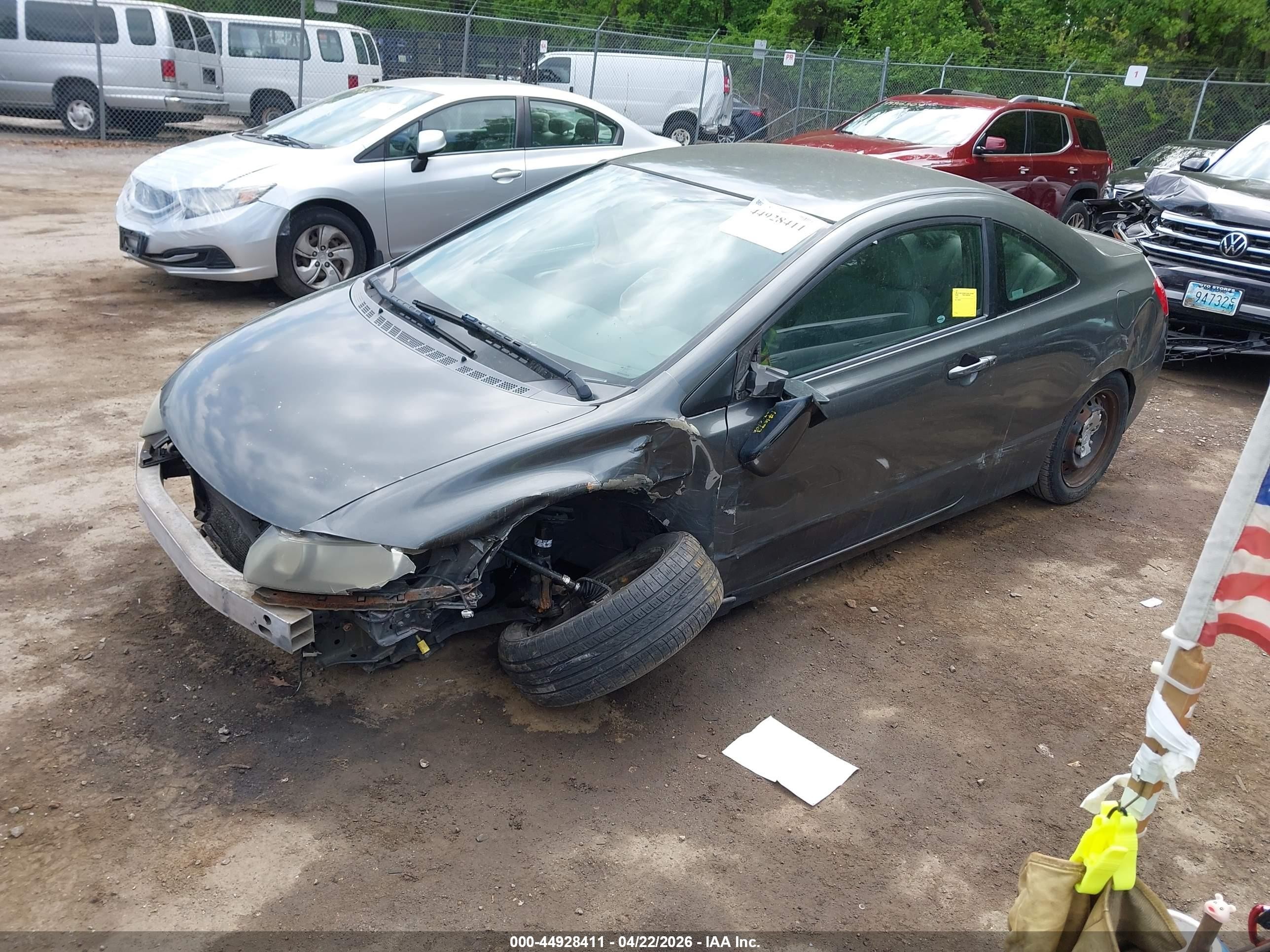 2009 Honda Civic Lx Gray vin: 2HGFG12629H505724