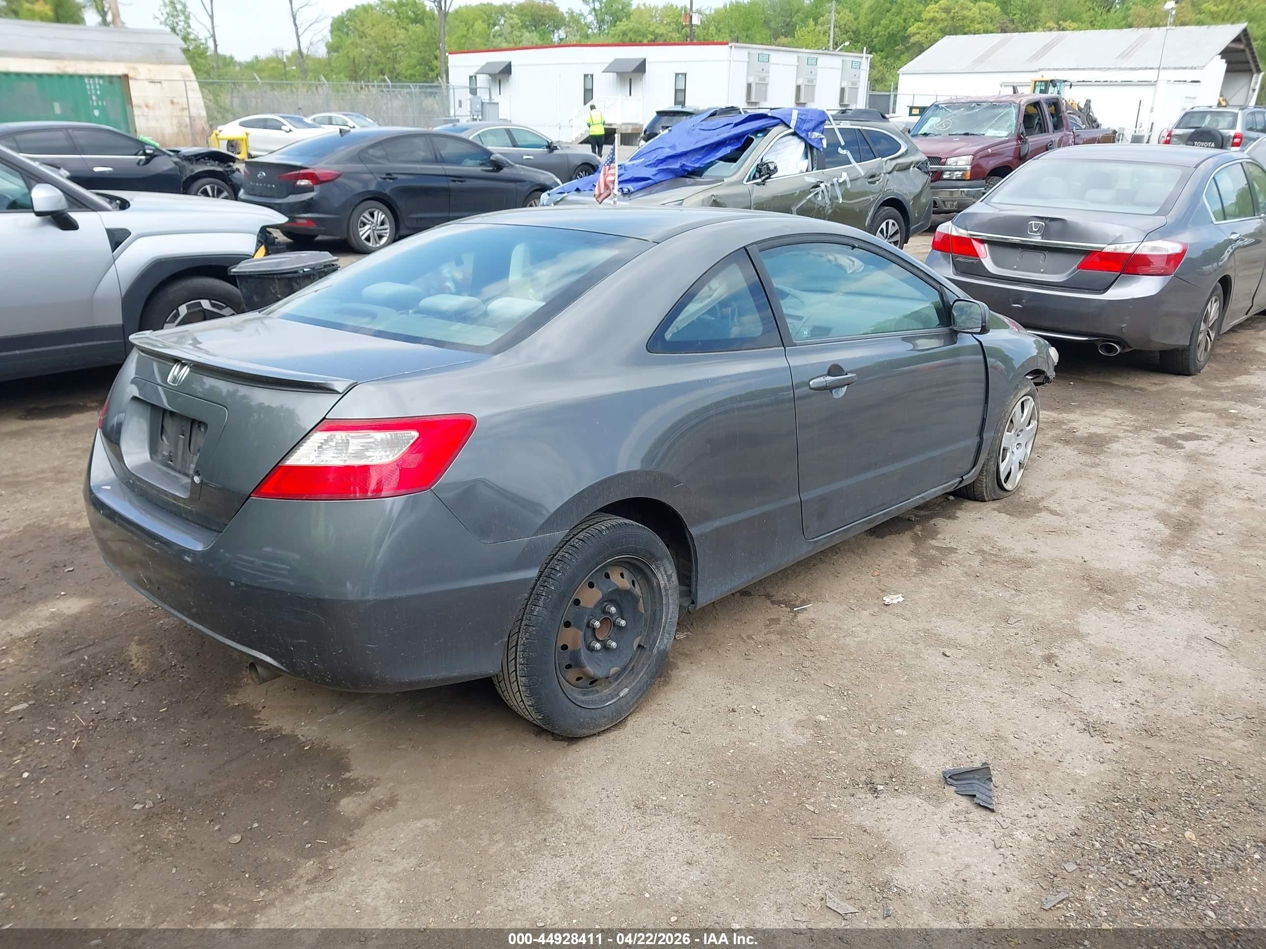 2009 Honda Civic Lx Gray vin: 2HGFG12629H505724